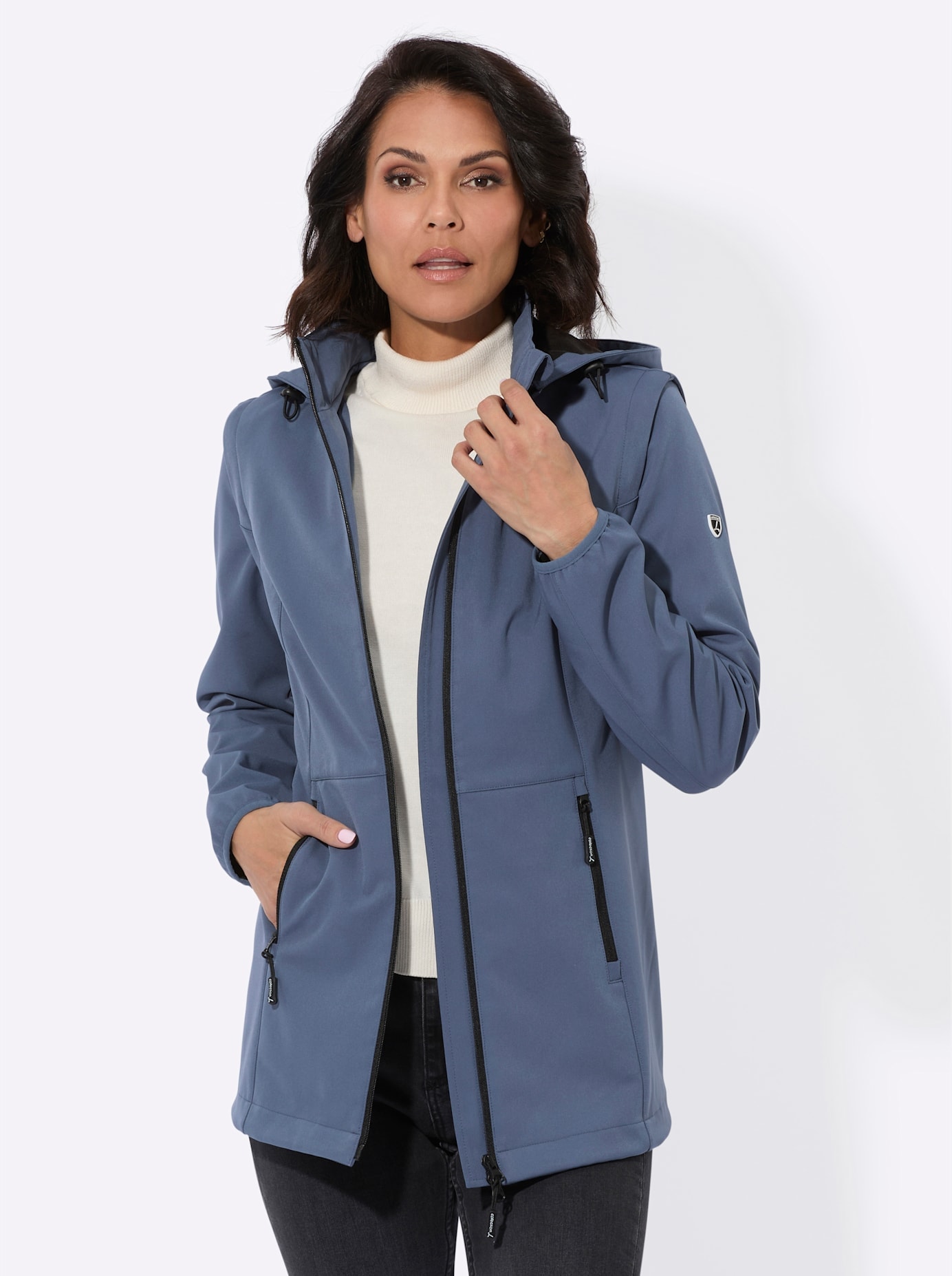 Casual Looks Softshelljacke, mit Kapuze