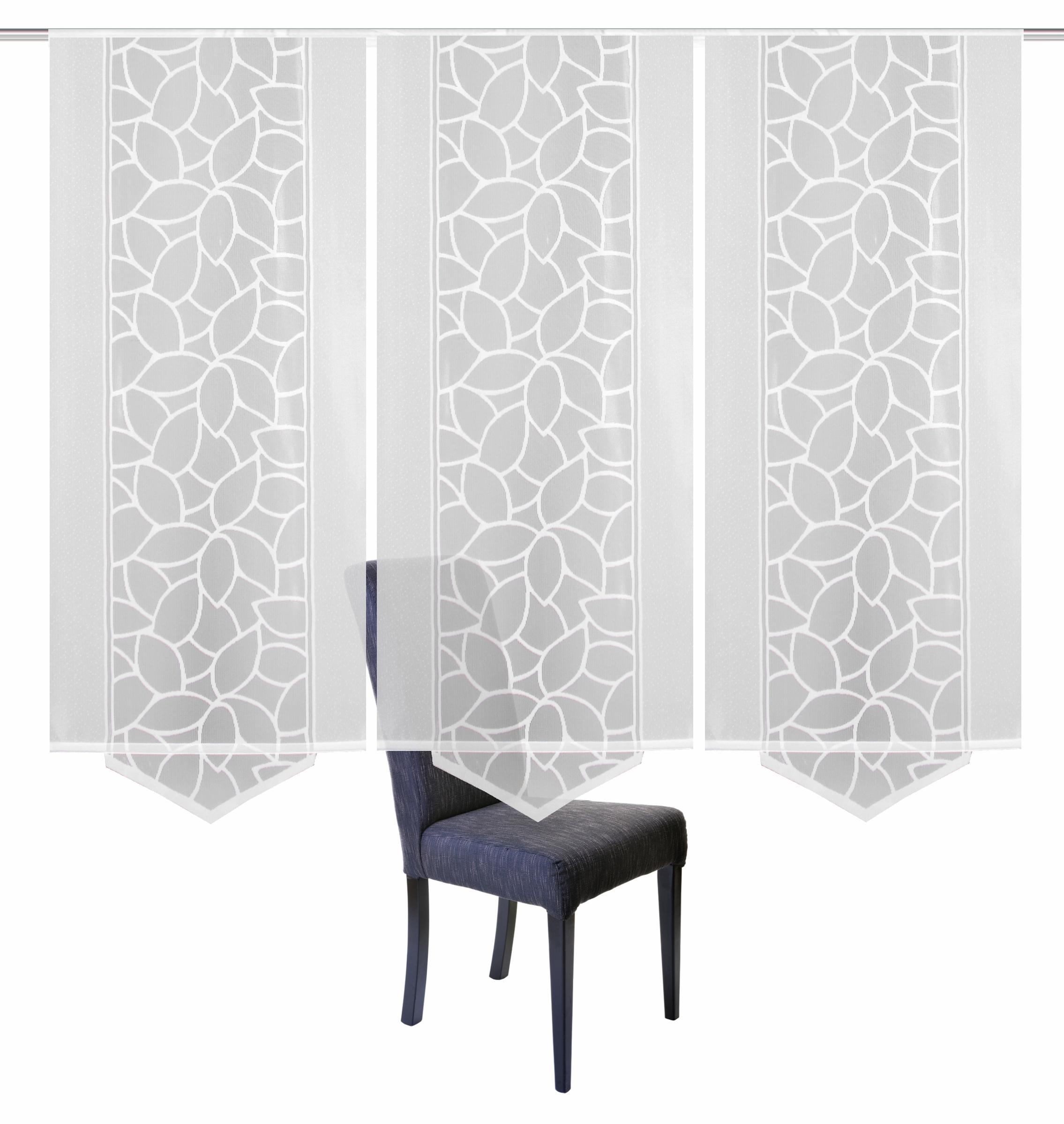 Image of HOME WOHNIDEEN Schiebegardine »JENNA«, (3 St.), Schiebevorhang Jacquard Set, inkl. Befestigungszubehör bei Ackermann Versand Schweiz