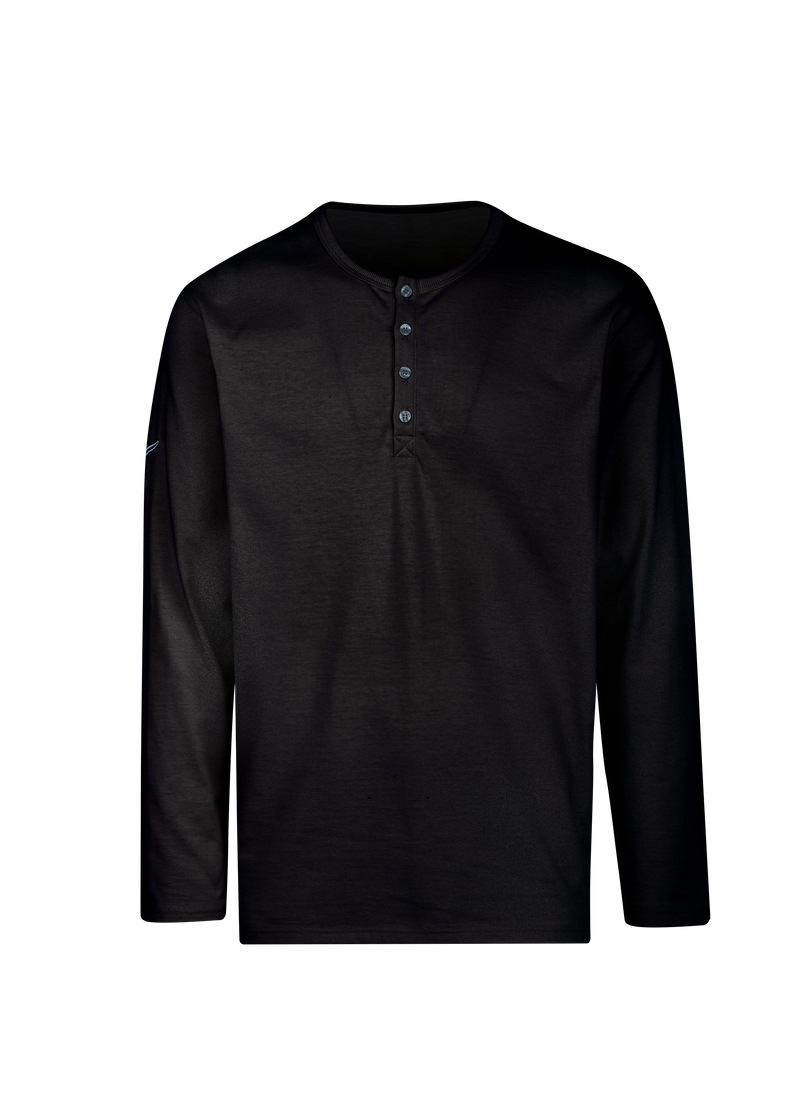 Trigema Longsleeve »TRIGEMA Langarmshirt mit Knopfleiste« 1 Stk.