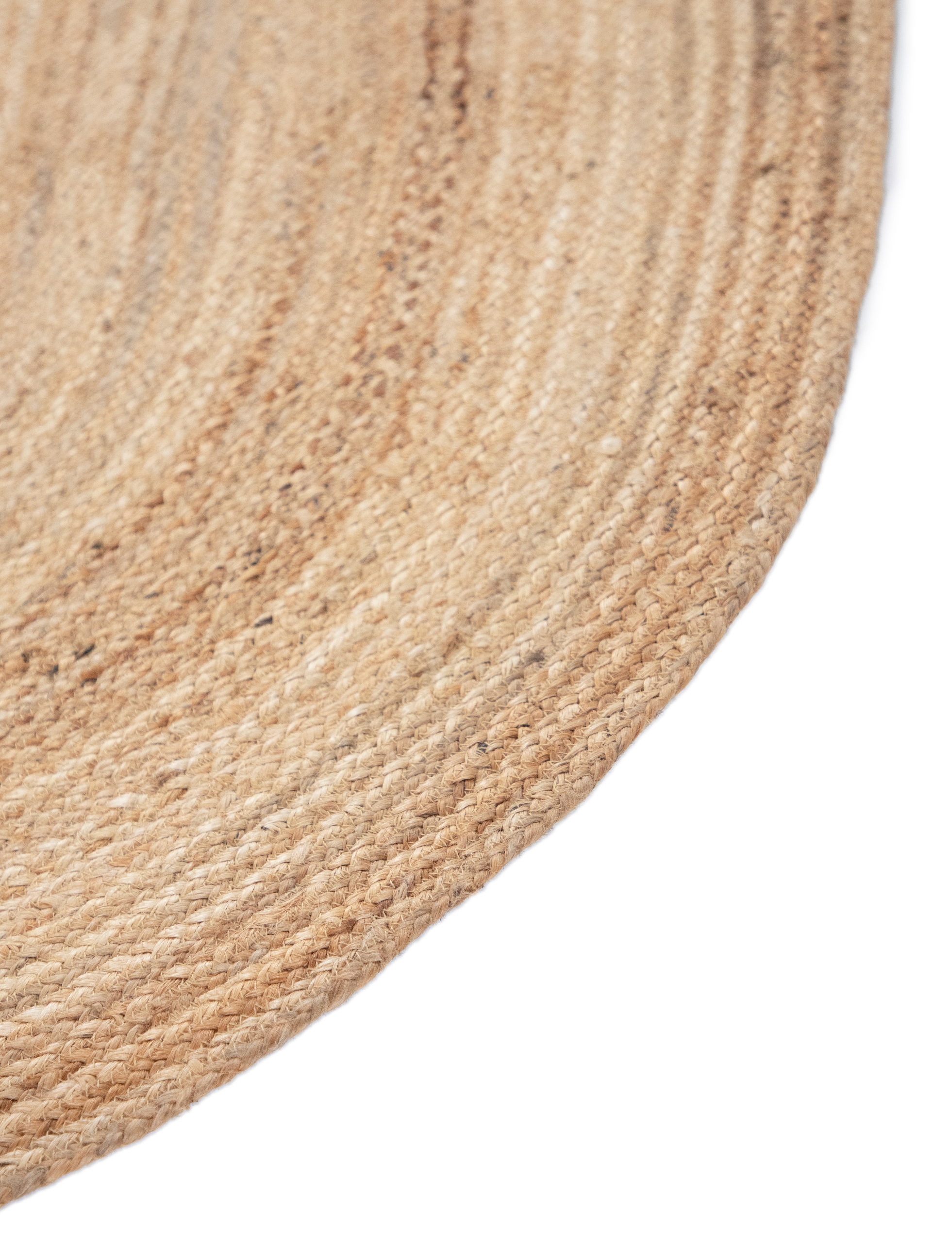 carpetfine Teppich »Nele Juteteppich Naturfaser«, rund, 6 mm Höhe, geflochtener Wendeteppich aus 100%Jute, in rund und oval, viele Grössen