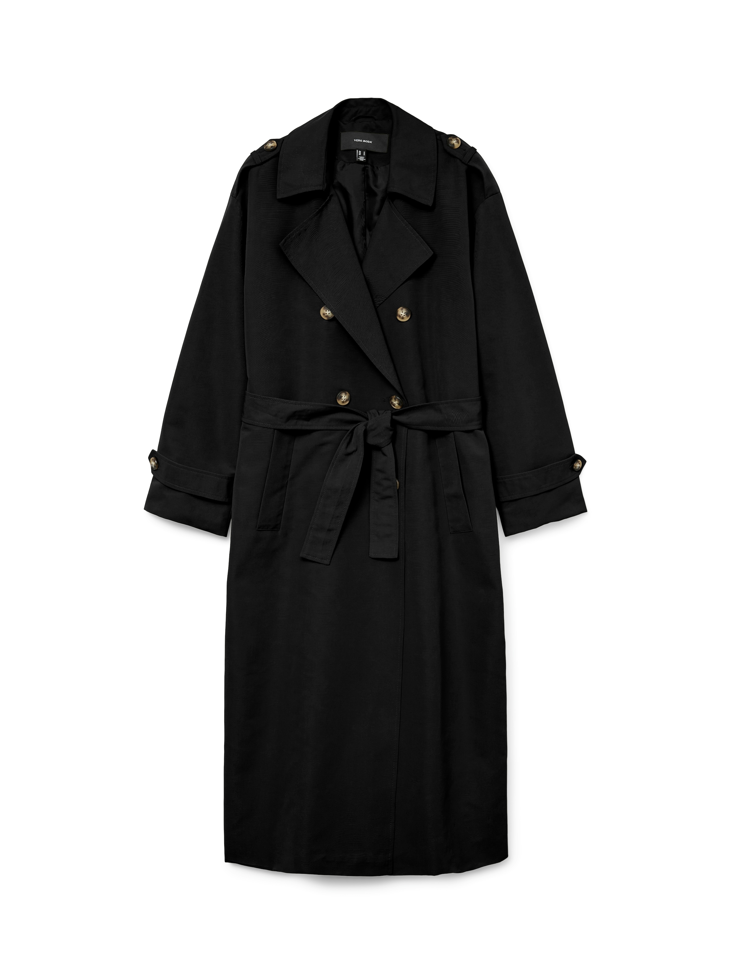 Vero Moda Trenchcoat »VMCHLOE LONG TRENCHCOAT GA NOOS« Zweireiher mit Bindegürtel