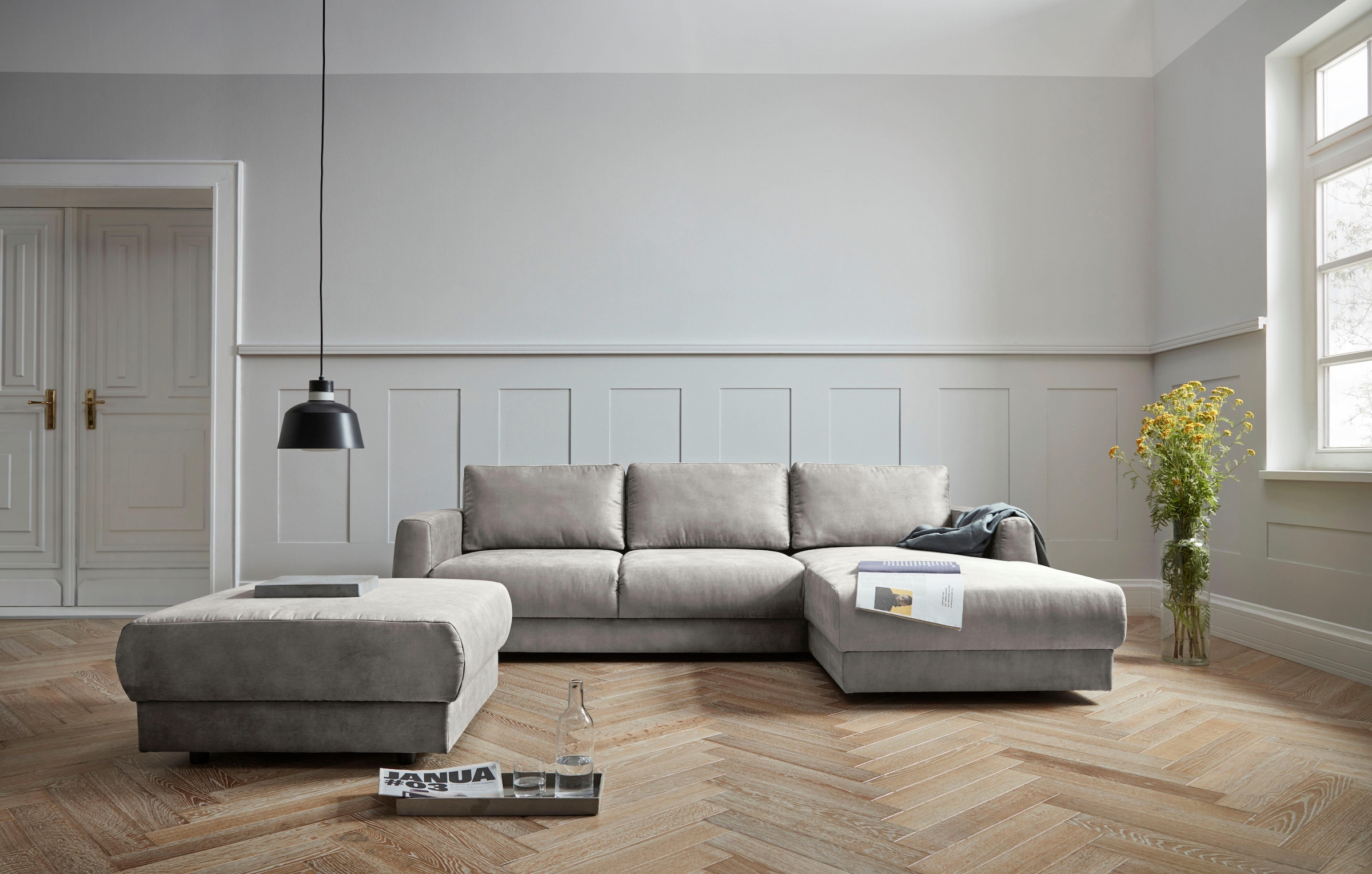 GOODproduct Ecksofa »Hobro L-Form« in 3 Bezugsqualitäten in vielen Farben, Design by Morten Georgsen