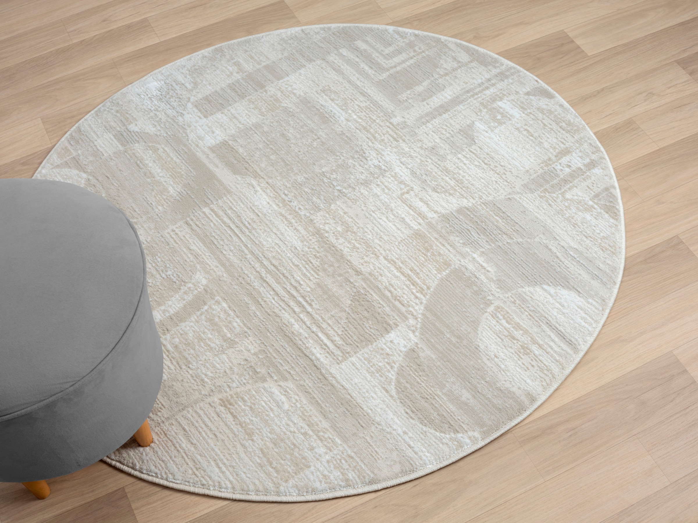 Myflair Möbel & Accessoires Teppich »My Circles« rund 10 mm Höhe Kurzflor, modernes Design, Retro-Style, besonders weich