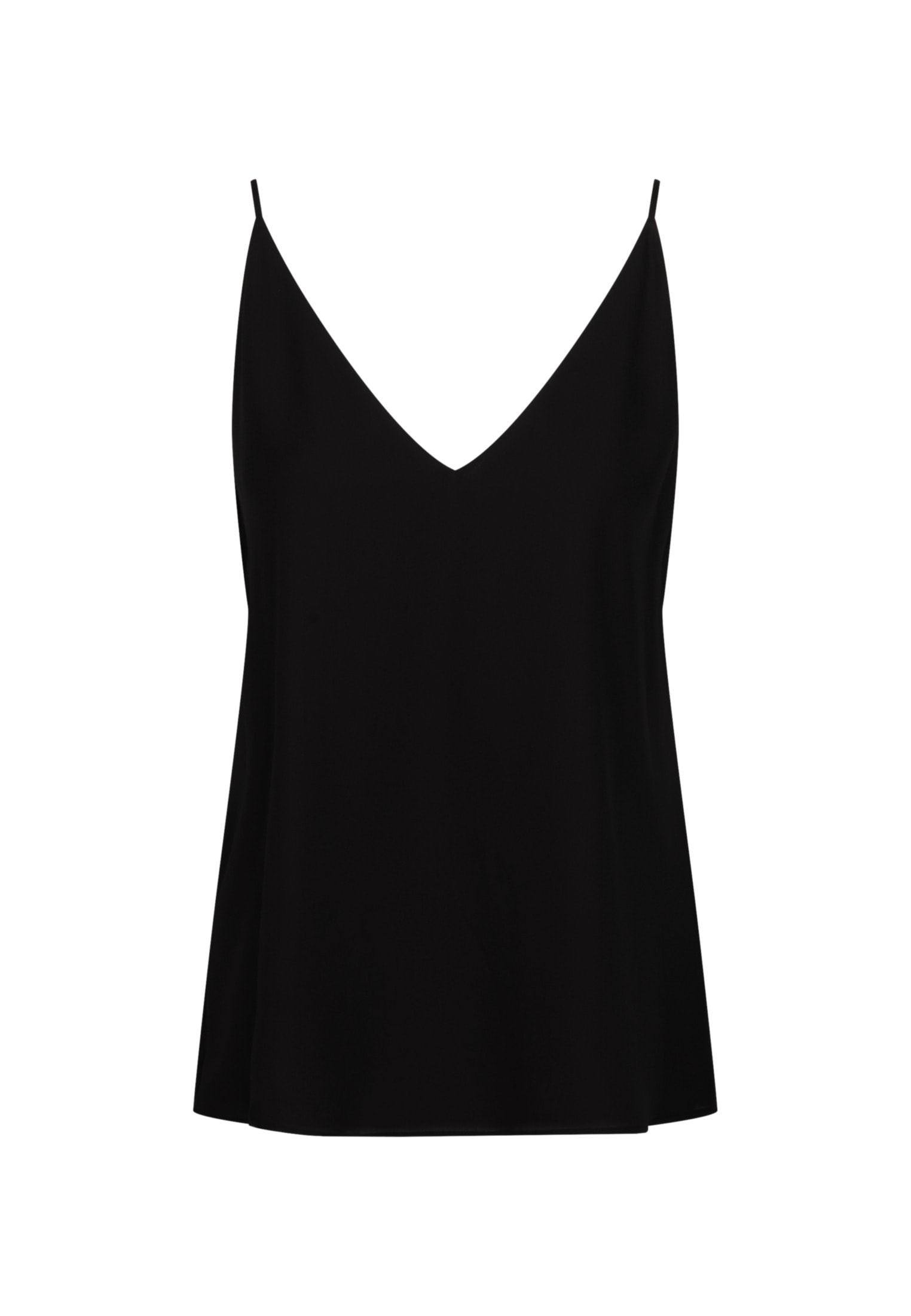 seidensticker Shirttop »Schwarze Rose« Ohne Arm V-Neck Uni