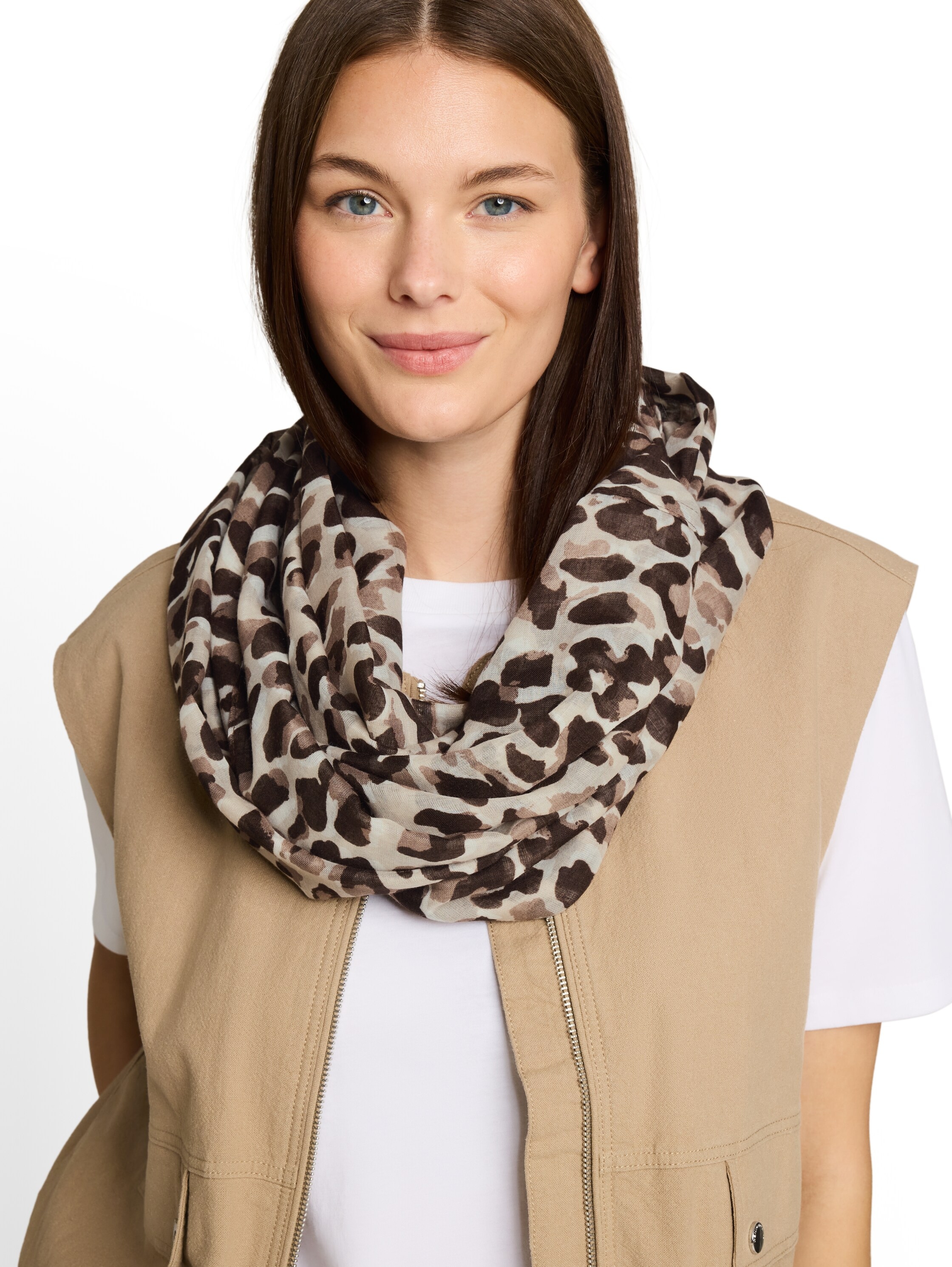 TOM TAILOR Loop 1 Stk. mit Animal-Print