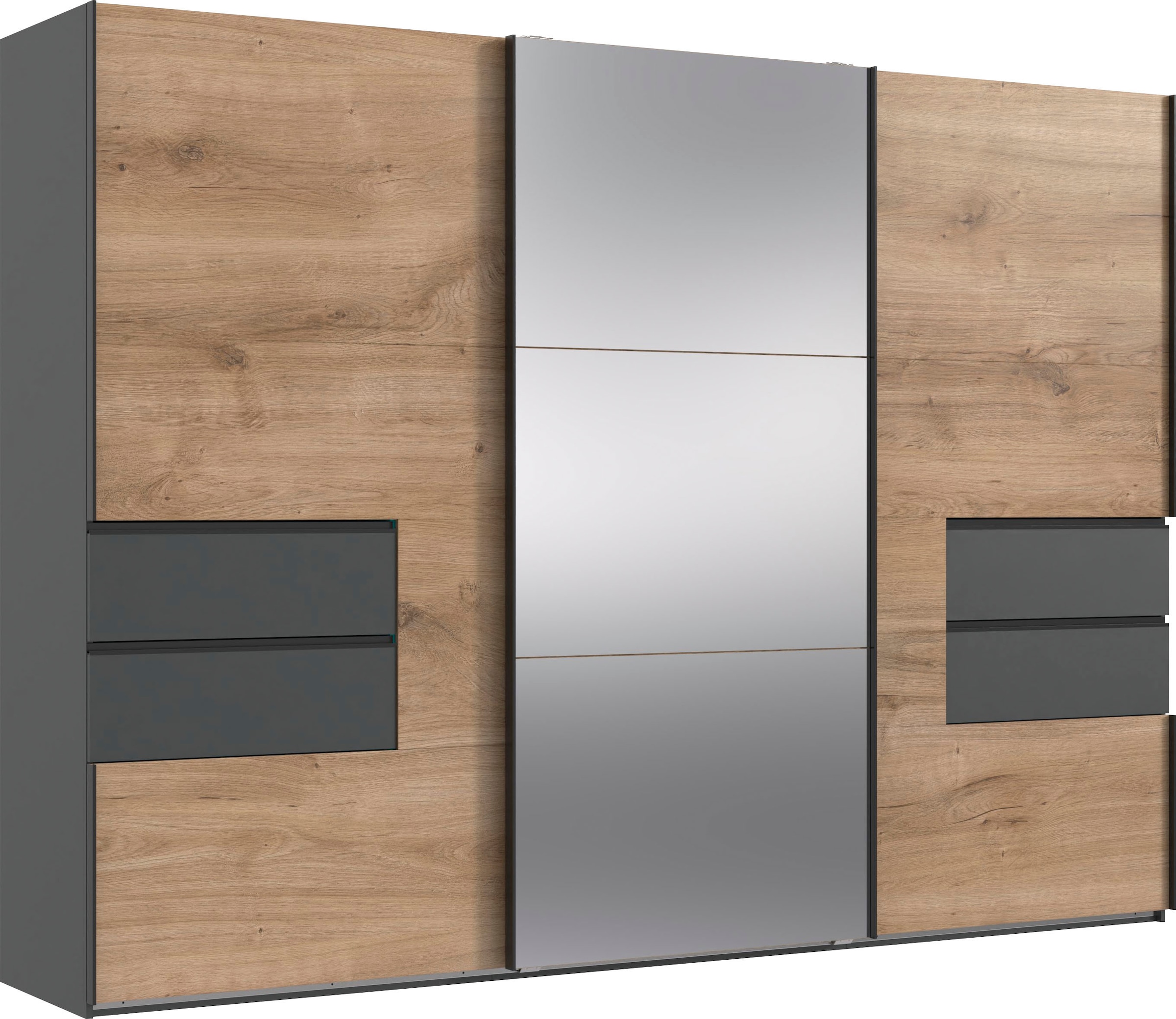 Wimex Schwebetürenschrank »Palermo by fresh to go«, integrierte Schubladen in der Front mit Soft-close-Funktion