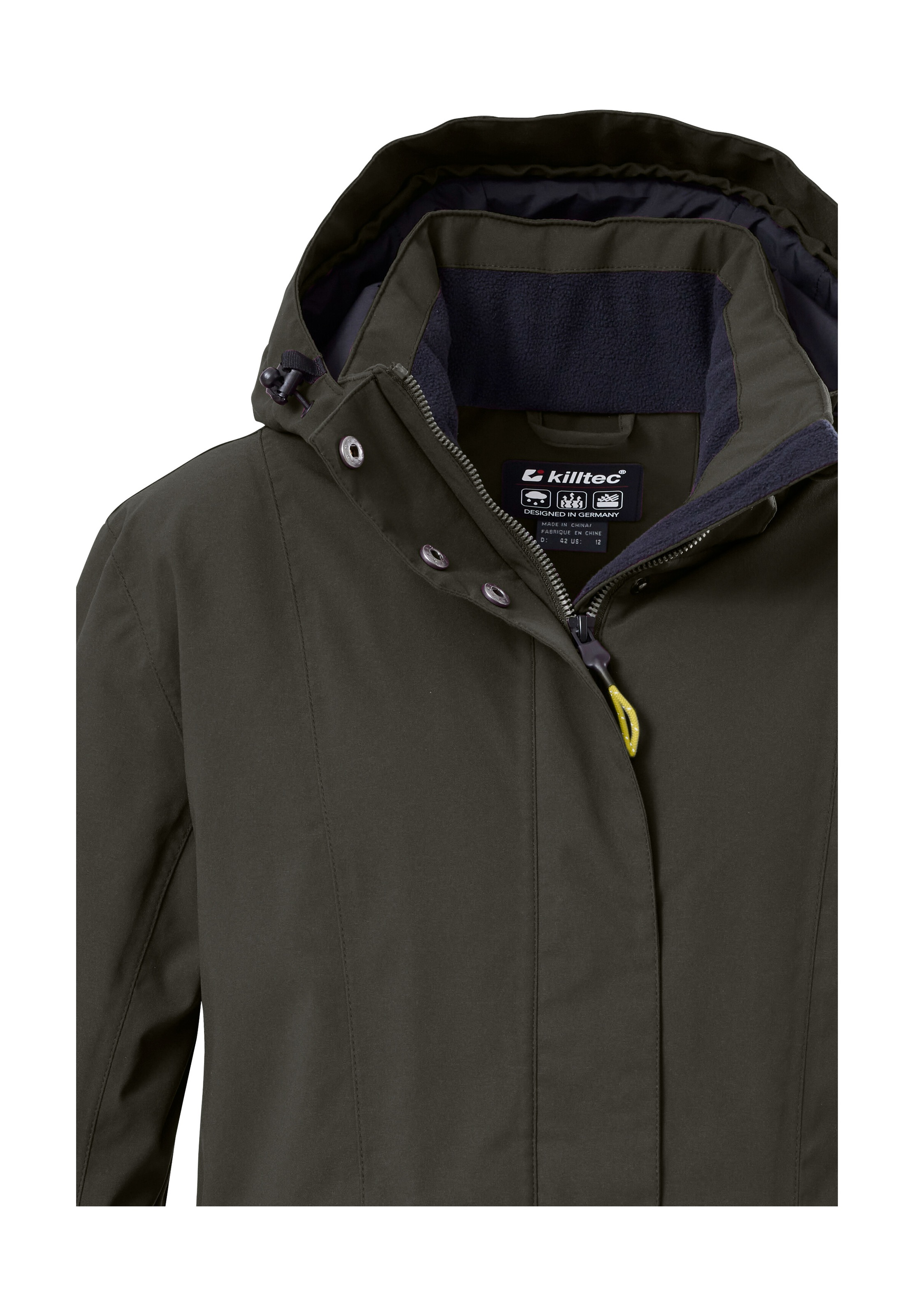 Killtec Funktionsjacke »Damen Jacke« Wasserdichte, atmungsaktive Damenjacke mit abnehmbarer Kapuze