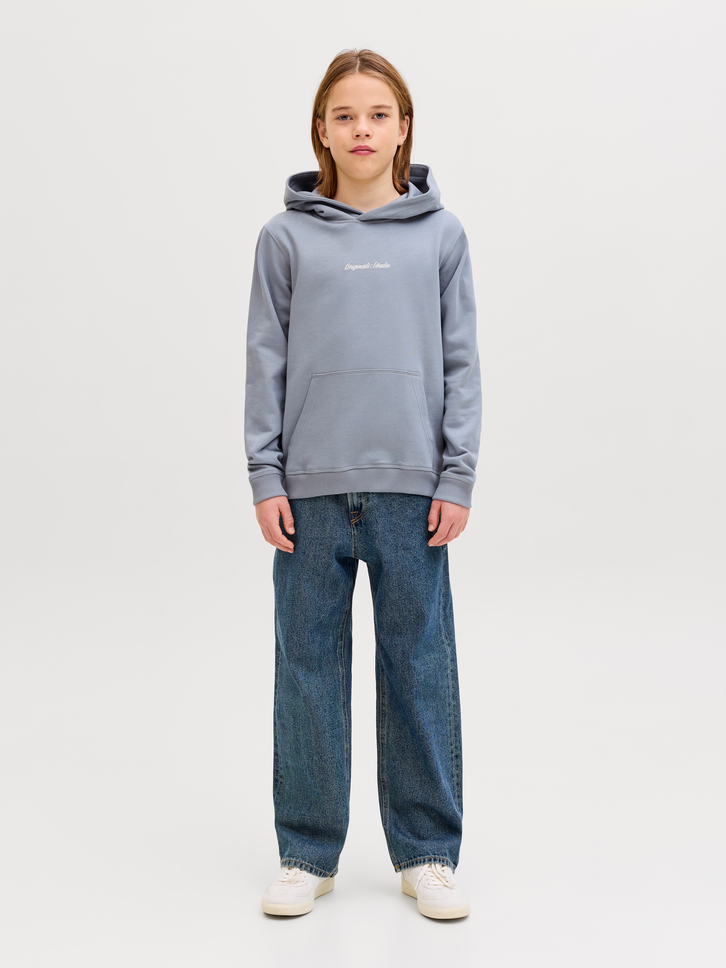 Jack & Jones Junior Sweat à capuche »JORNORREBRO EMB SWEAT HOOD NOOS JNR«
