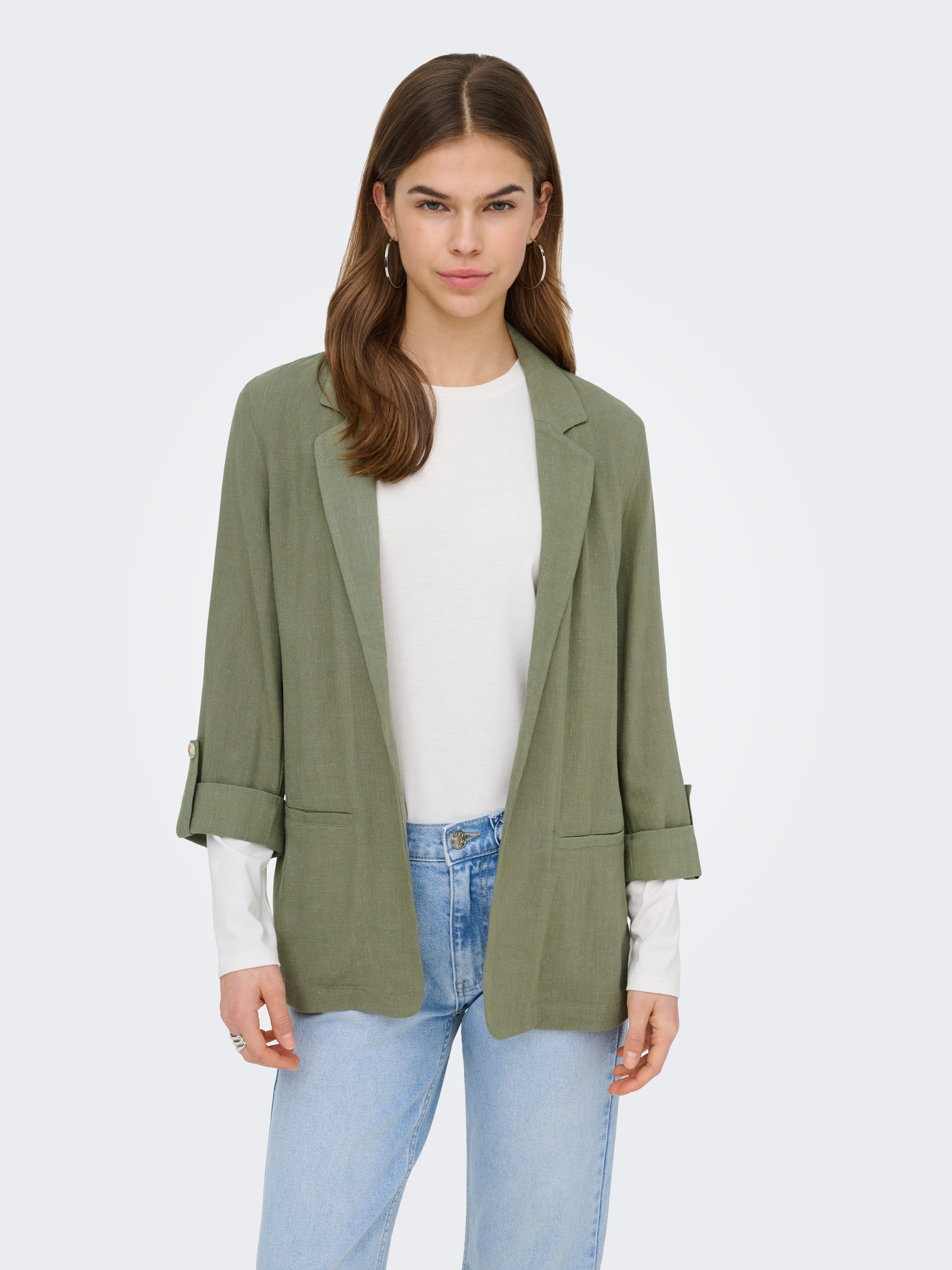 ONLY Longblazer »ONLSIESTA 3/4 OPEN LIN BL BLAZE TLR NOOS«