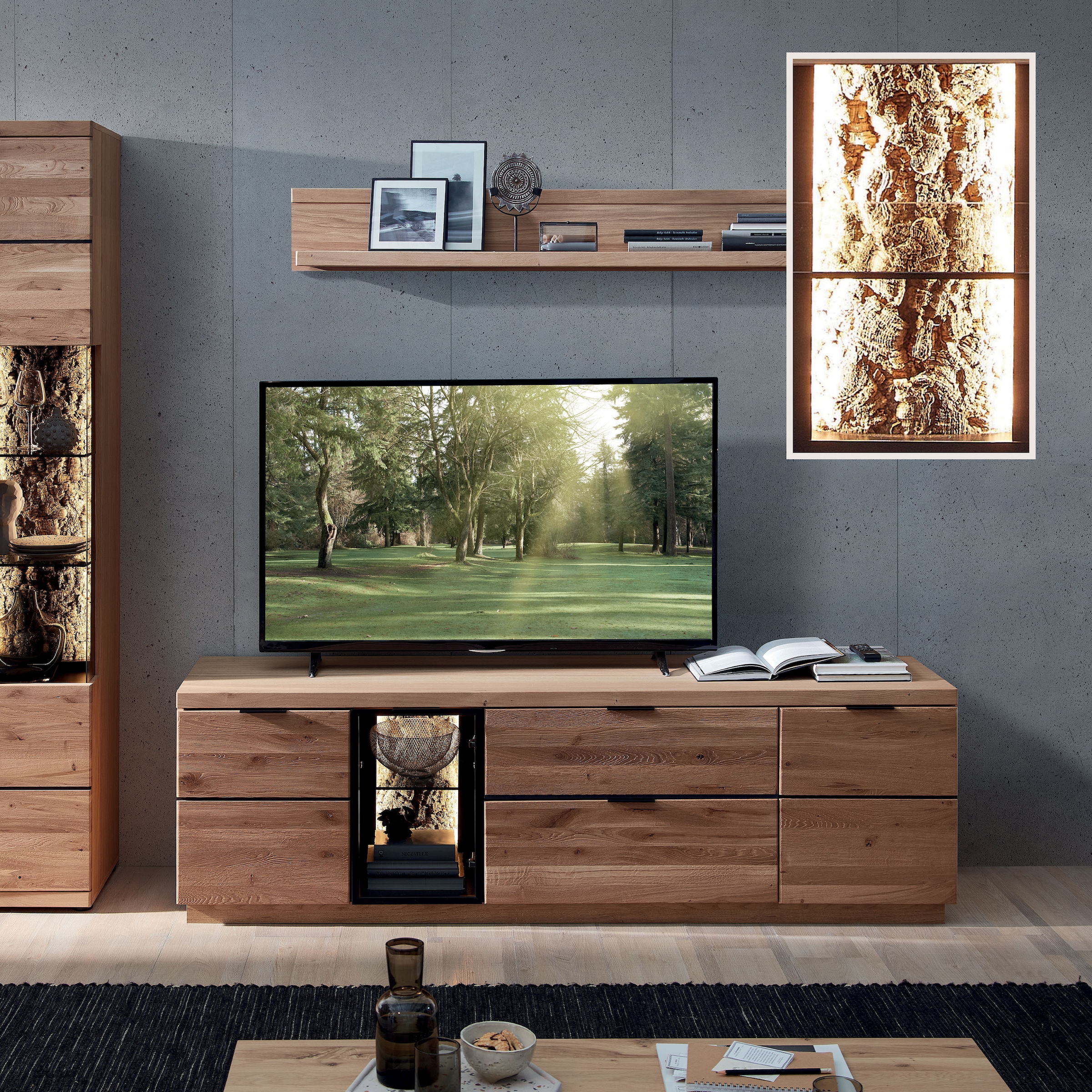 Wohnconcept LED-Leuchtmittel »Donna Profilbeleuchtung 2-er Set 450mm« 2 Stk. Warmweiss Warmweiss, Handschalter und dimmbarer Trafoeinheit