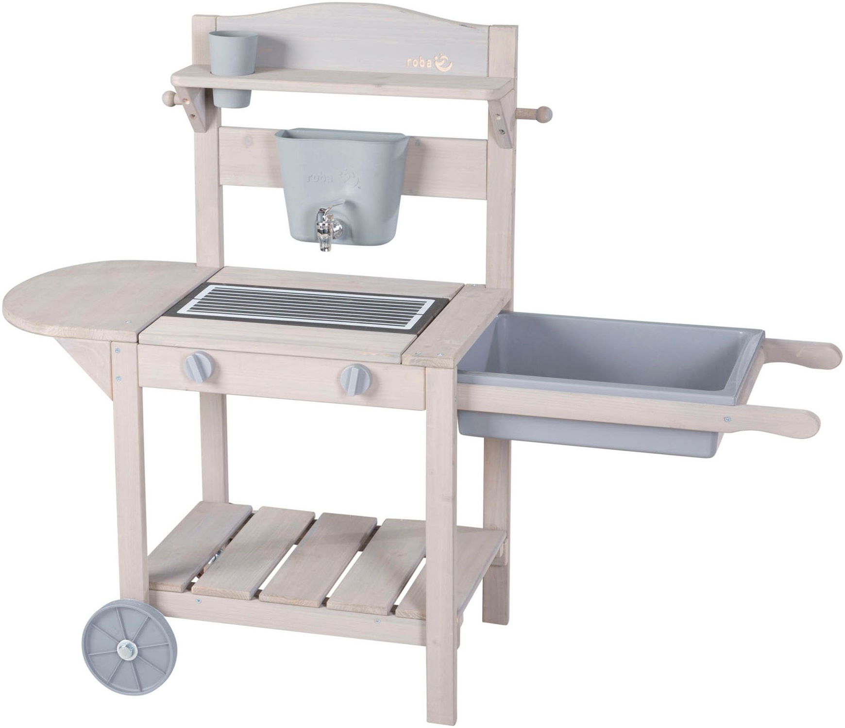 Image of roba Outdoor-Spielküche "Mobile Matschküche BBQ, aus Holz"