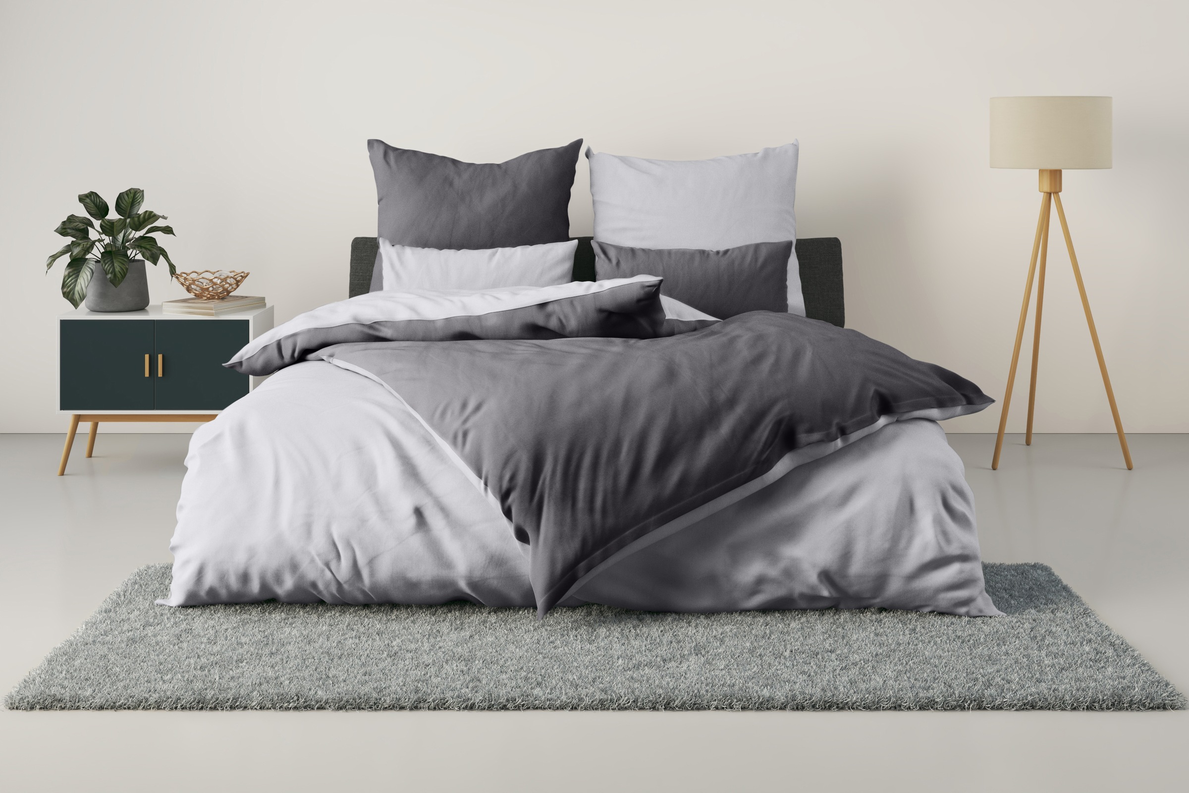 Image of GOODproduct "Desner2 100% Microfaser, extra weich, allergikerfreundlich" 3 Premium Qualität, uni, schnell trocknend, pflegeleicht, ab 135x200 cm