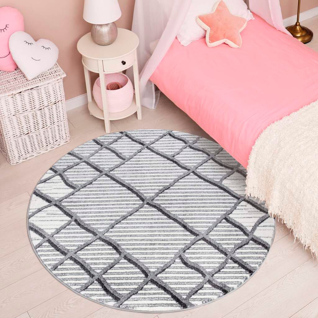 Image of Carpet City Teppich "YOUNG965" rund 11 mm Höhe Moderner Jugend- Kinder Teppich, ideal für Jugendzimmer