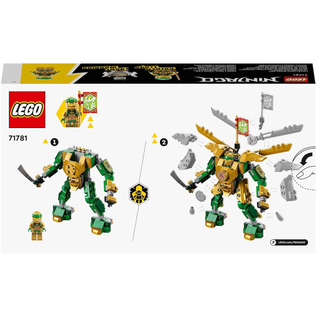 LEGO® Konstruktionsspielsteine »Lloyds Mech-Duell EVO (71781), LEGO® NINJAGO«, (223 St.)