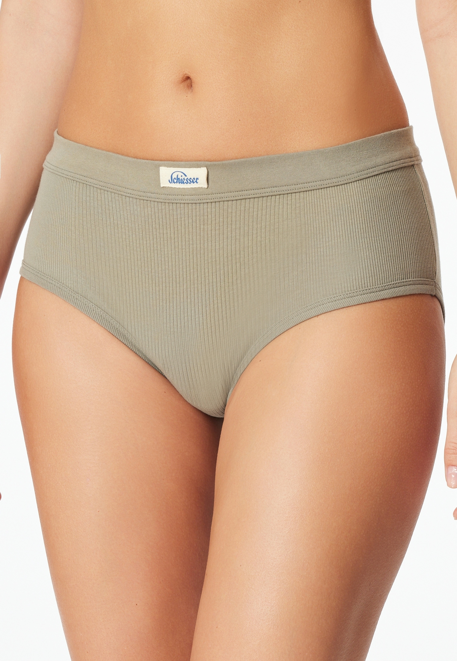 Image of Schiesser Panty "Revival Kollektion" mit platziertem Rippmuster und breitem Bundgummi