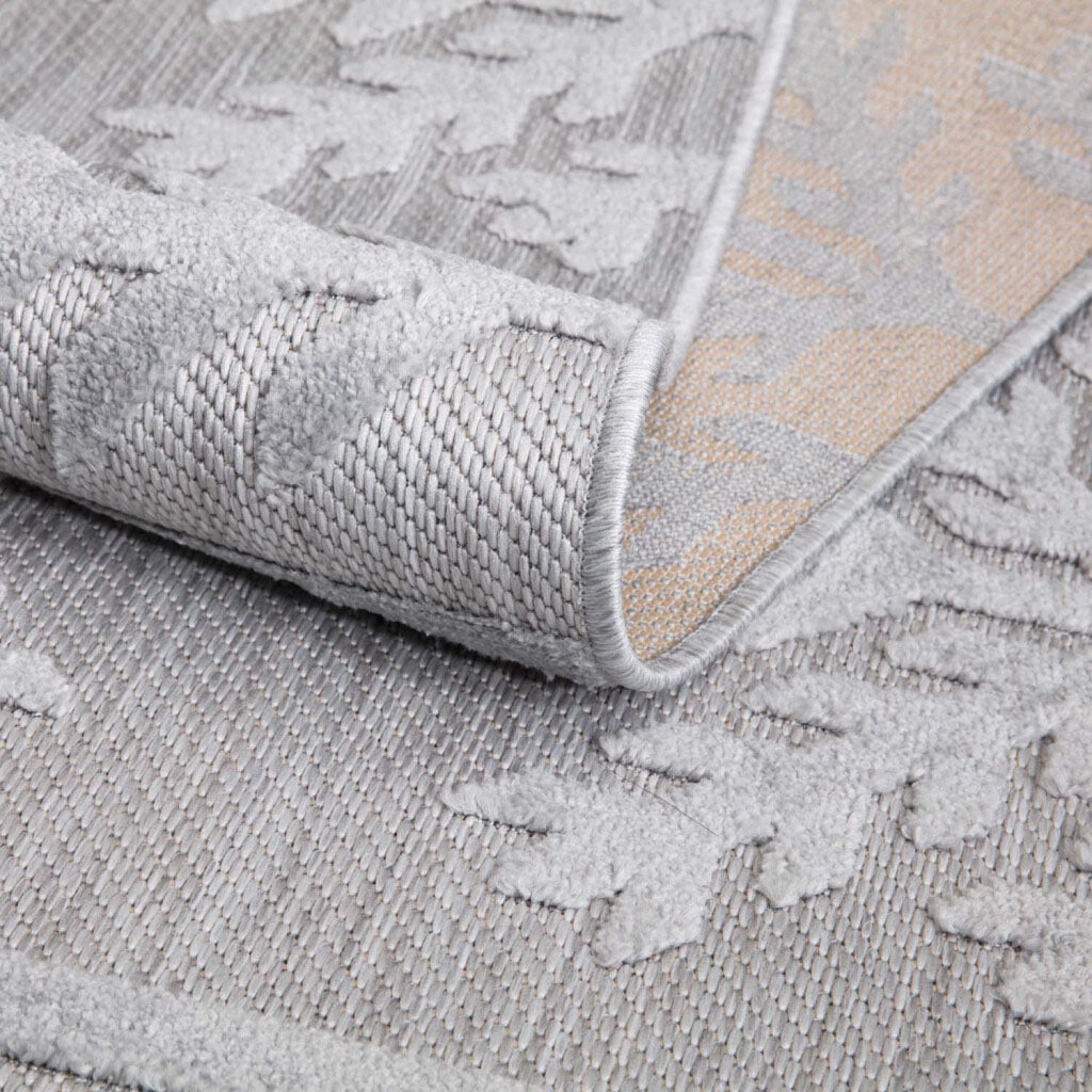 Carpet City Tapis »In-& Outdoorteppich Santorini 411, 3D-Effekt, Boho-Optik« Rectangulaire 5 mm Höhe résistant aux intempéries et aux UV pour terrasse, balcon, cuisine, couloir