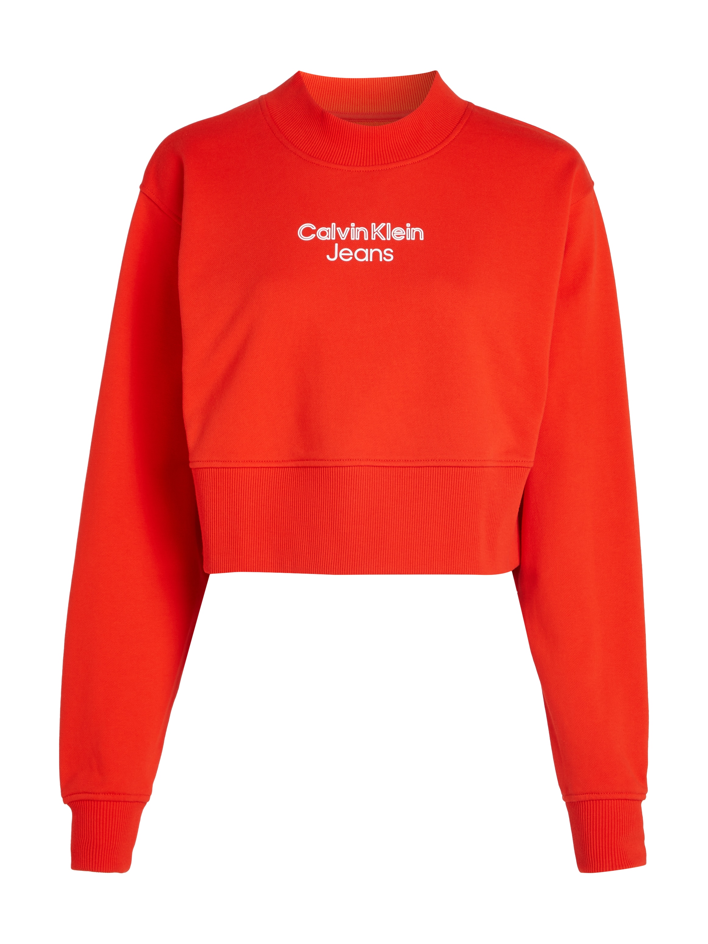 Calvin Klein Jeans Sweatshirt »STACKED INSTITUTIONAL CREWNECK«, mit Logoprägung