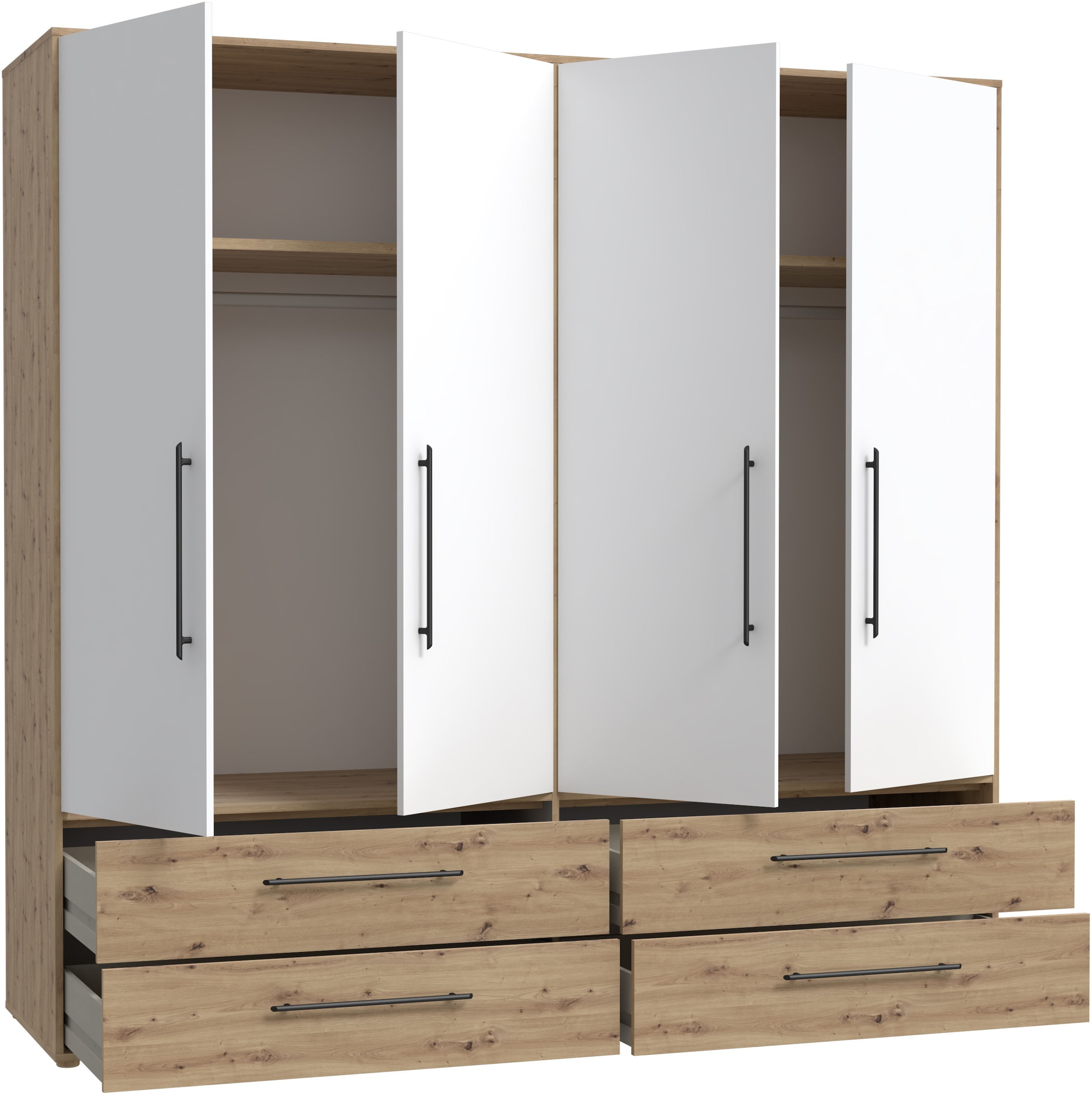 FORTE Kleiderschrank B/H/T ca. 205,9x200,1x58,8cm, 