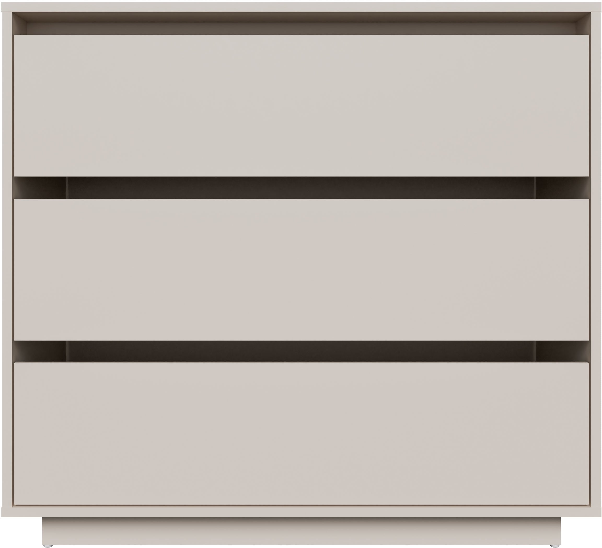 FORTE Commode »Tahoe Kommode, 3 Schubkästen, grifflos, Stauraum« L/H/P 93,5/86,7/41,4 cm beaucoup d’espace de rangement