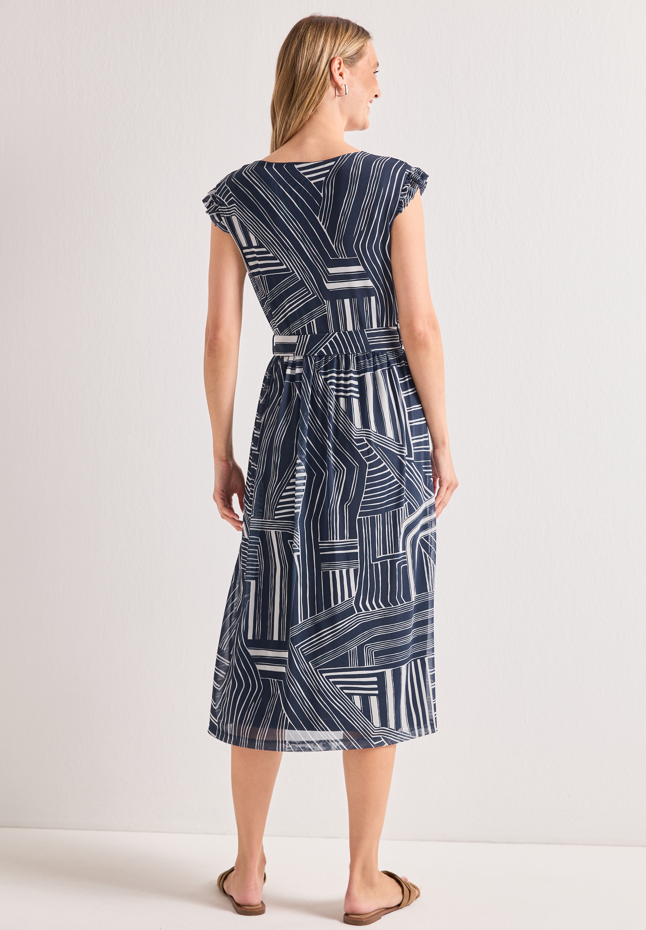 STREET ONE Robe midi Poches pour les mains Robe midi en maille avec imprimé
