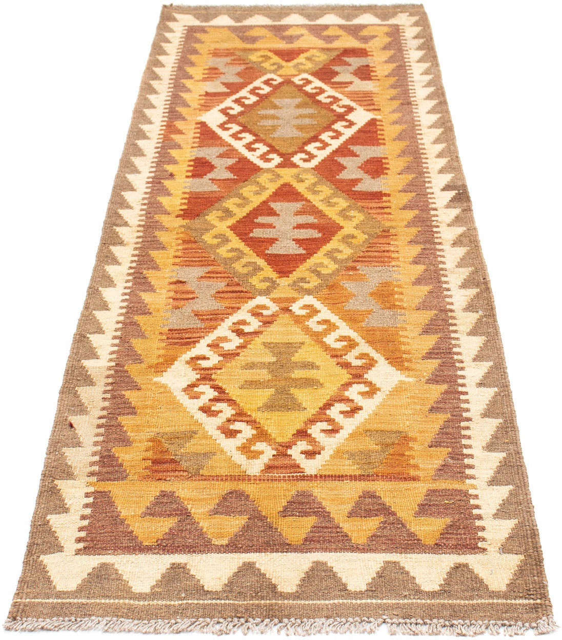 Image of morgenland Läufer »Kelim Medaillon Marrone chiaro 203 x 64 cm«, rechteckig, 0,4 mm Höhe, OrientOptik bei Ackermann Versand Schweiz