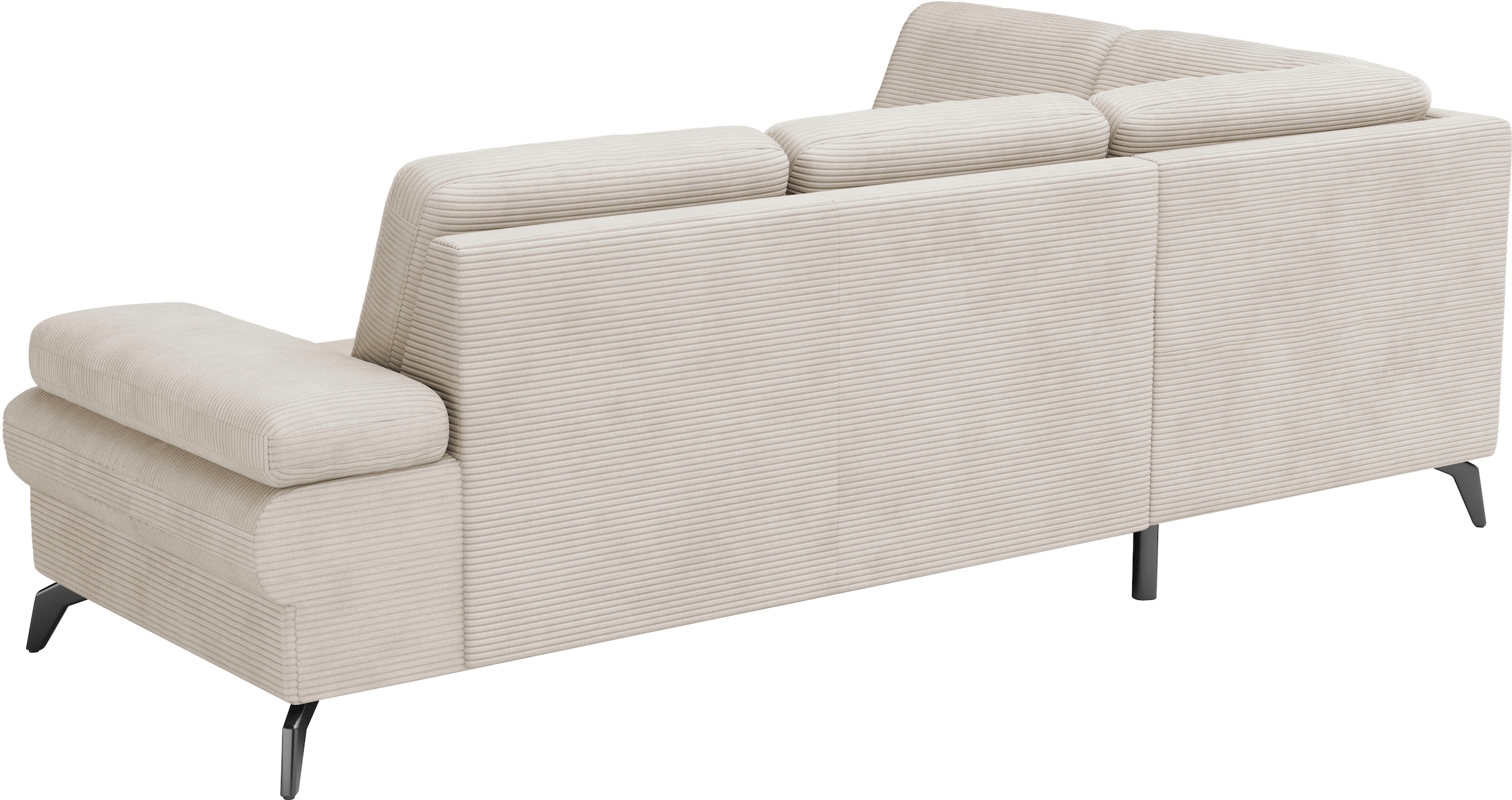 sit&more Ecksofa »Morris Jubi L-Form«, inkl. Armteilfunktion und 1 Zierkissen, wahlweise mit Bettfunktion
