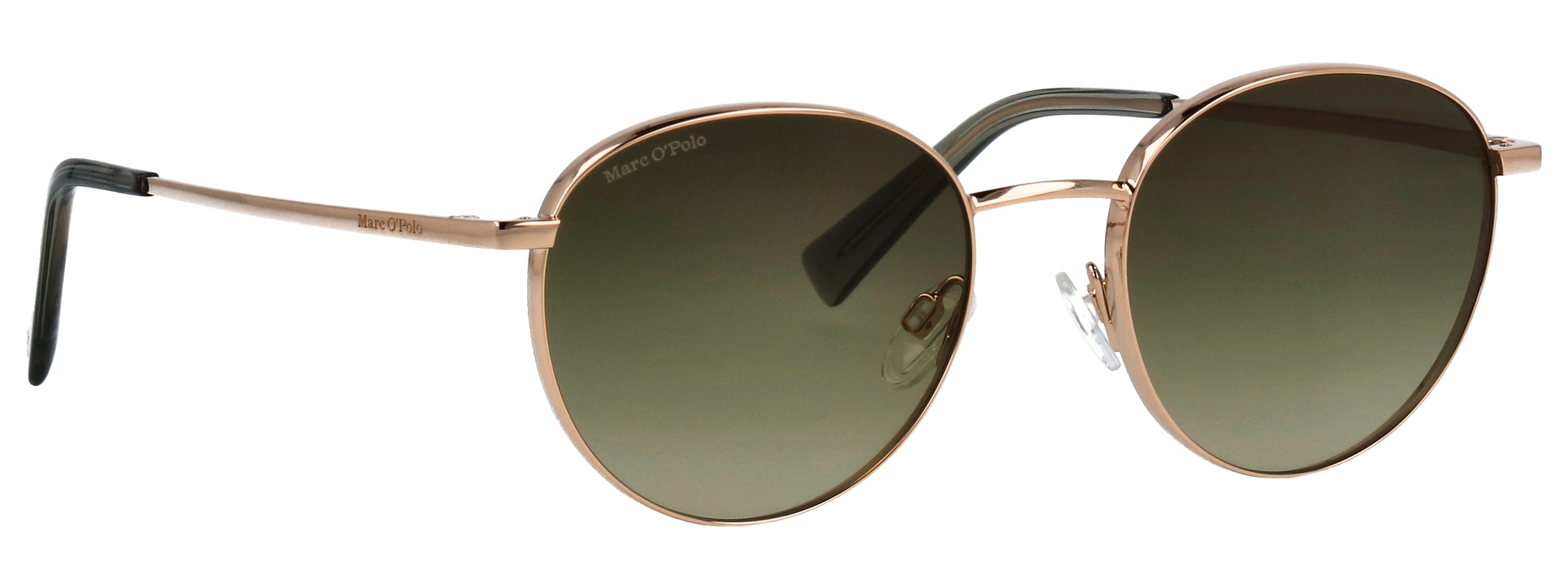 Marc O'Polo Lunettes de soleil »Modell 505123« Form Panto, Logoschriftzug auf Bügel, Metallfassung