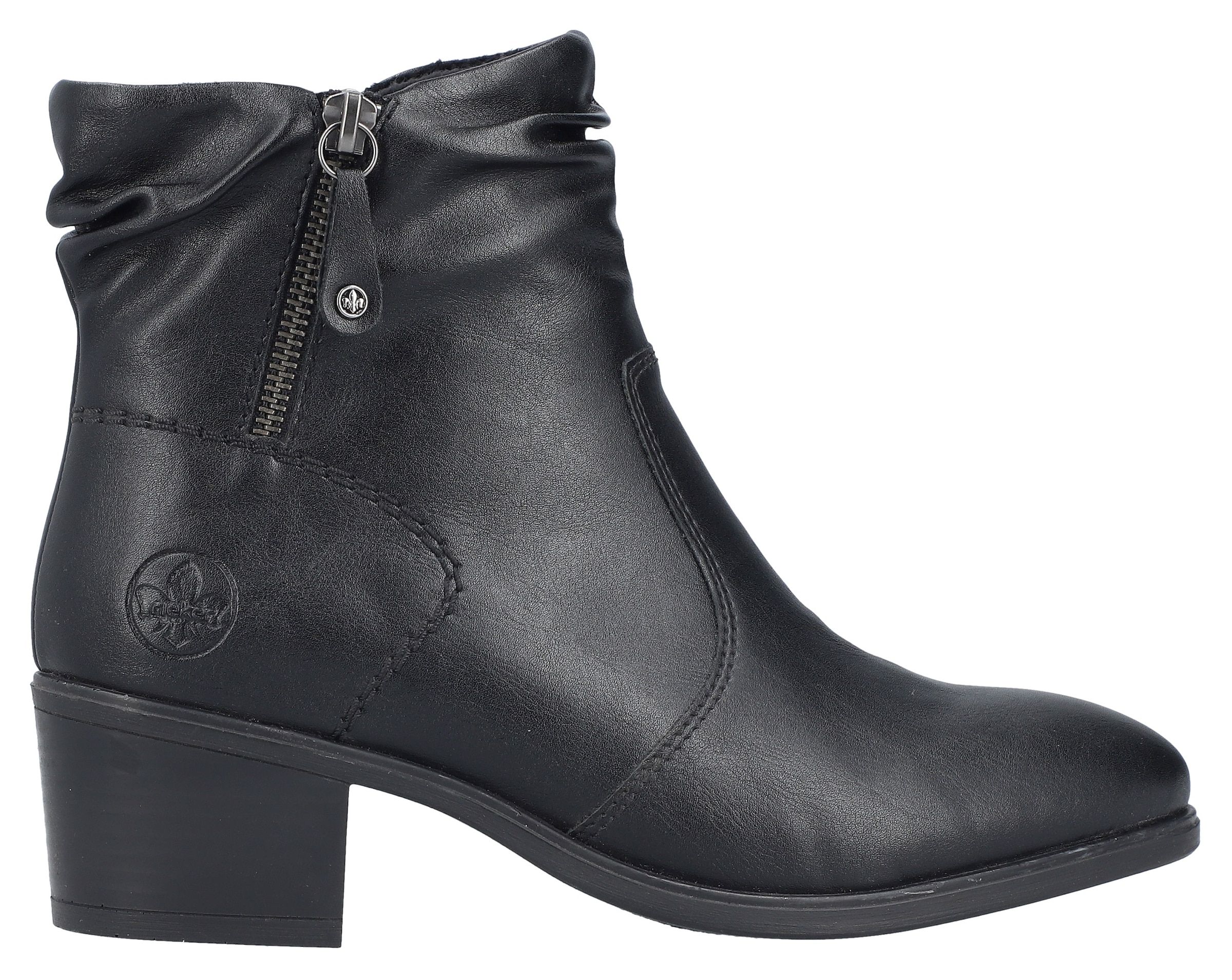 Rieker Stiefelette  Boots, Klassik-Stiefelette, Blockabsatz, mit slouchy Schaft