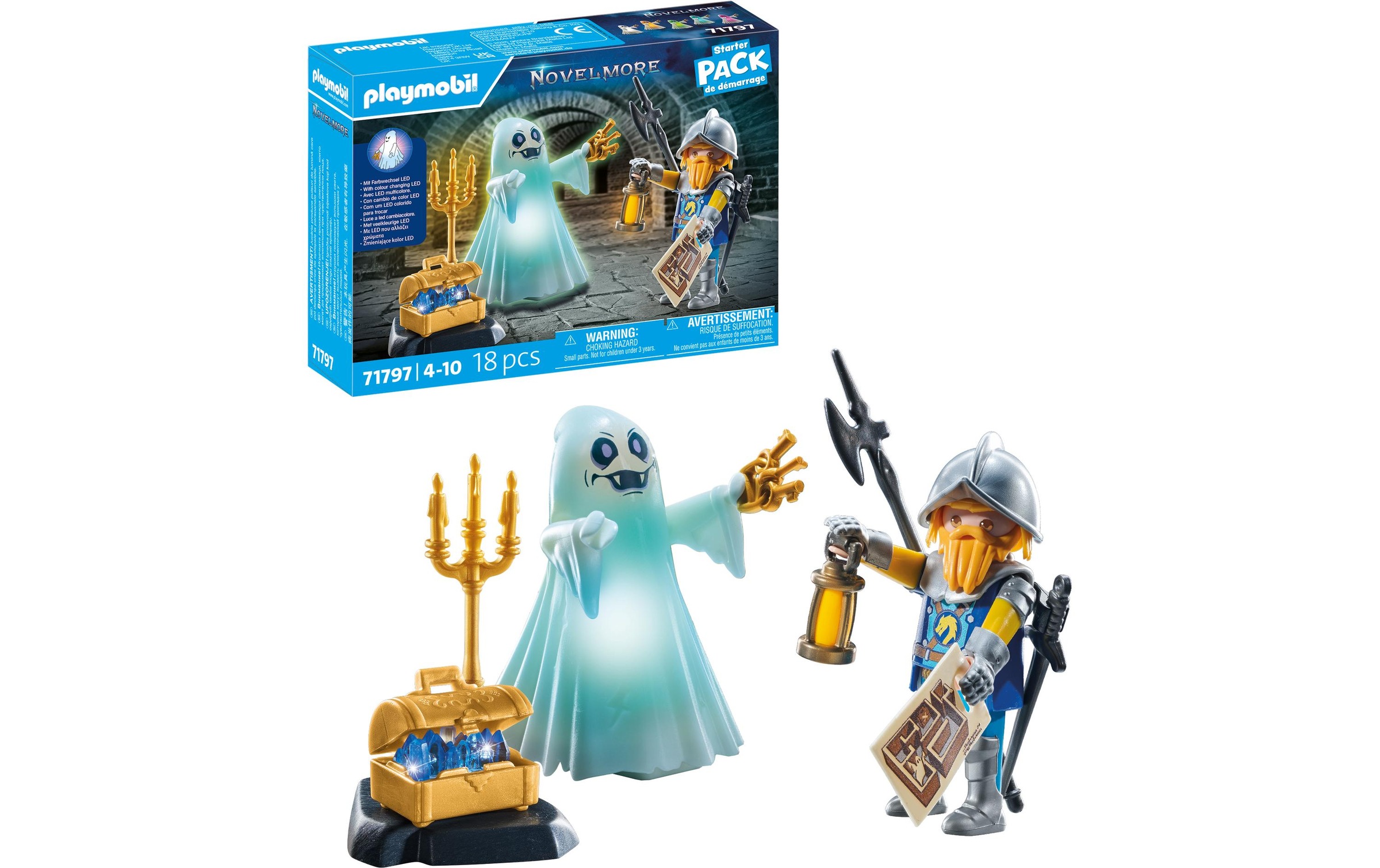 Playmobil® Spielbausteine »Novelmore Schlossgespenst und Ritter 71797«, (18 St.)