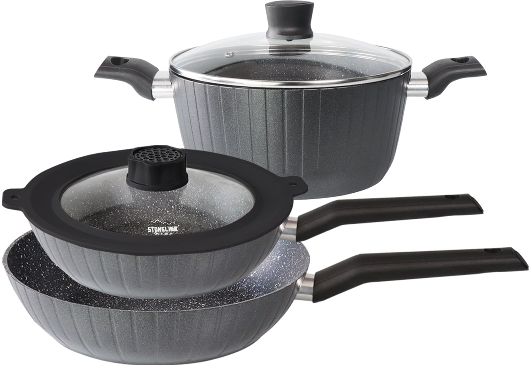 STONELINE Bratpfanne »Smell Well«, Aluminium, (Set, 6 tlg., SMELL WELL Filter - 32tlg... kaufen