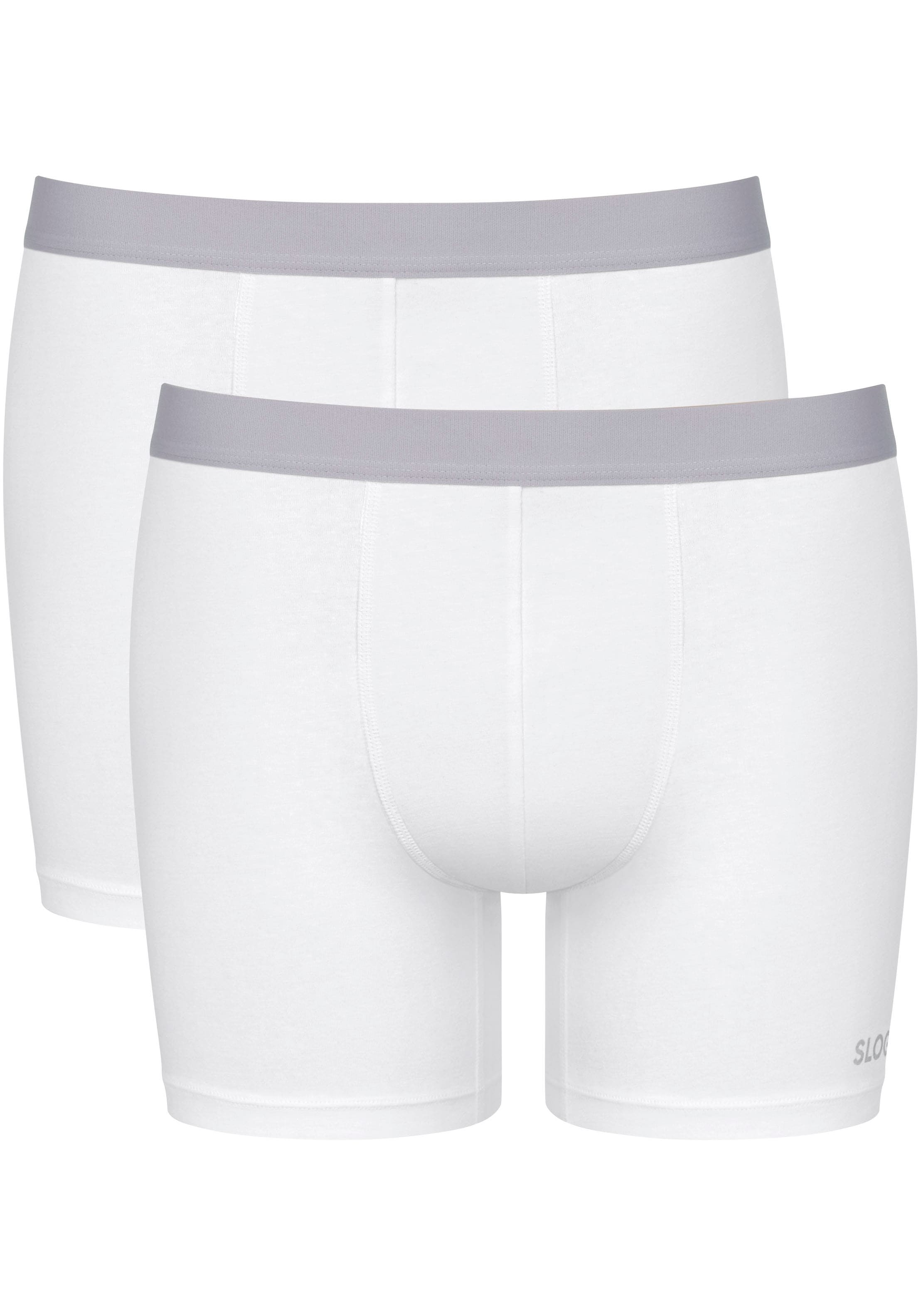 sloggi Retro Boxer »men GO ABC 2.0 Short 2P«, (2er Pack), dezentes, gedrucktes sloggi-Logo am Saum