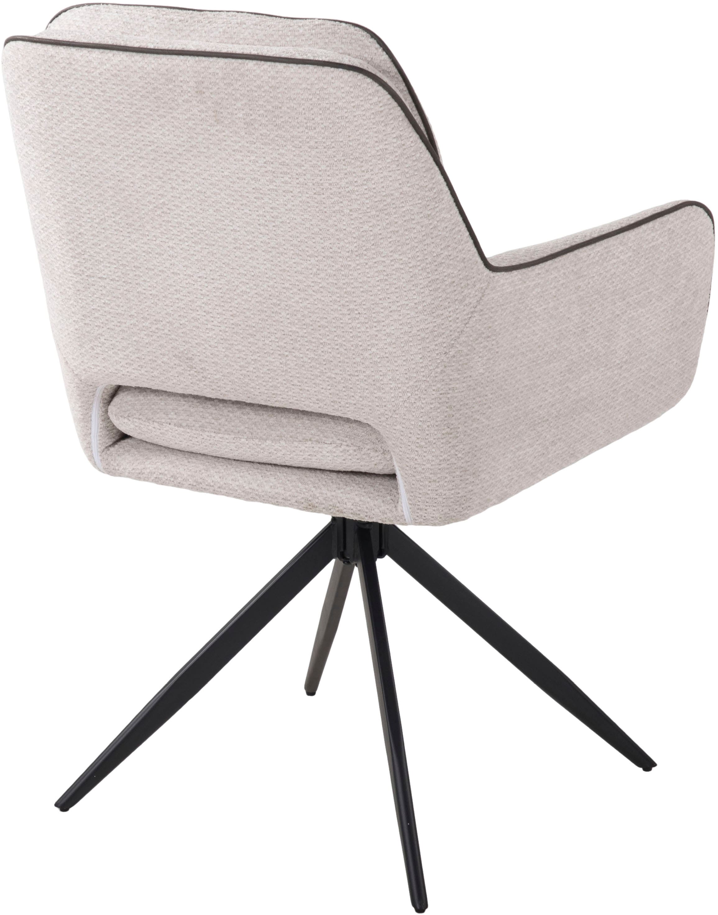Duo Collection Essgruppe »Emira und Esra« Set, Besteht aus einem Tisch und 4 Stühlen, 5 Stk. tlg. massives Metallgestell, Stühle drehbar