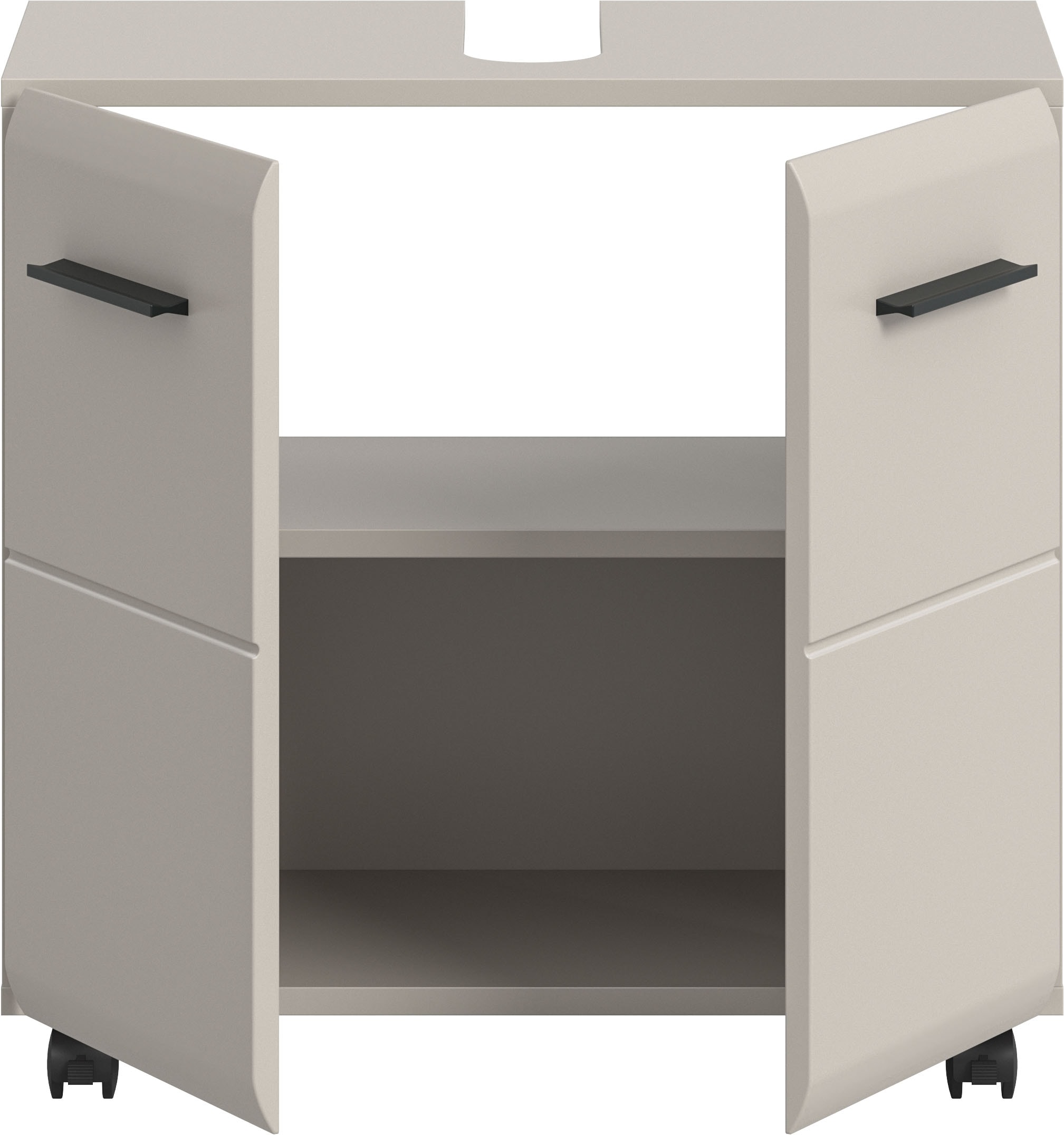welltime Armoire sous lavabo »FLORENZ, Waschbeckenunterschrank mit Rollen, hochwertige MDF-Front« 1 cuis tlg. Waschbeckenunterschrank, WBU, Unterschrank, Bad, Badezimmer