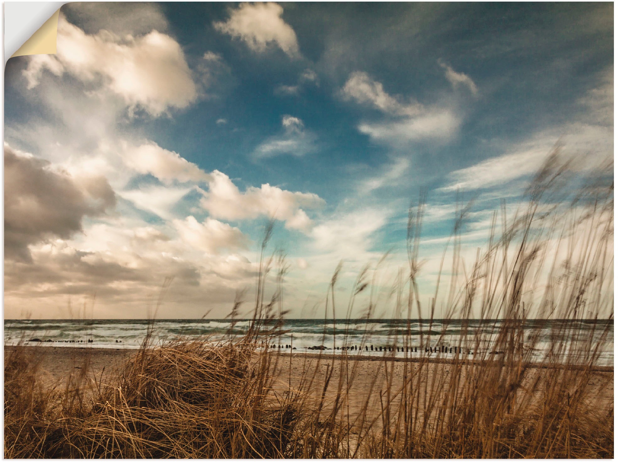 Image of Artland Wandbild »An der Küste der Ostsee«, Gewässer, (1 St.), in vielen Grössen & Produktarten -Leinwandbild, Poster, Wandaufkleber / Wandtattoo auch für Badezimmer geeignet bei Ackermann Versand Schweiz