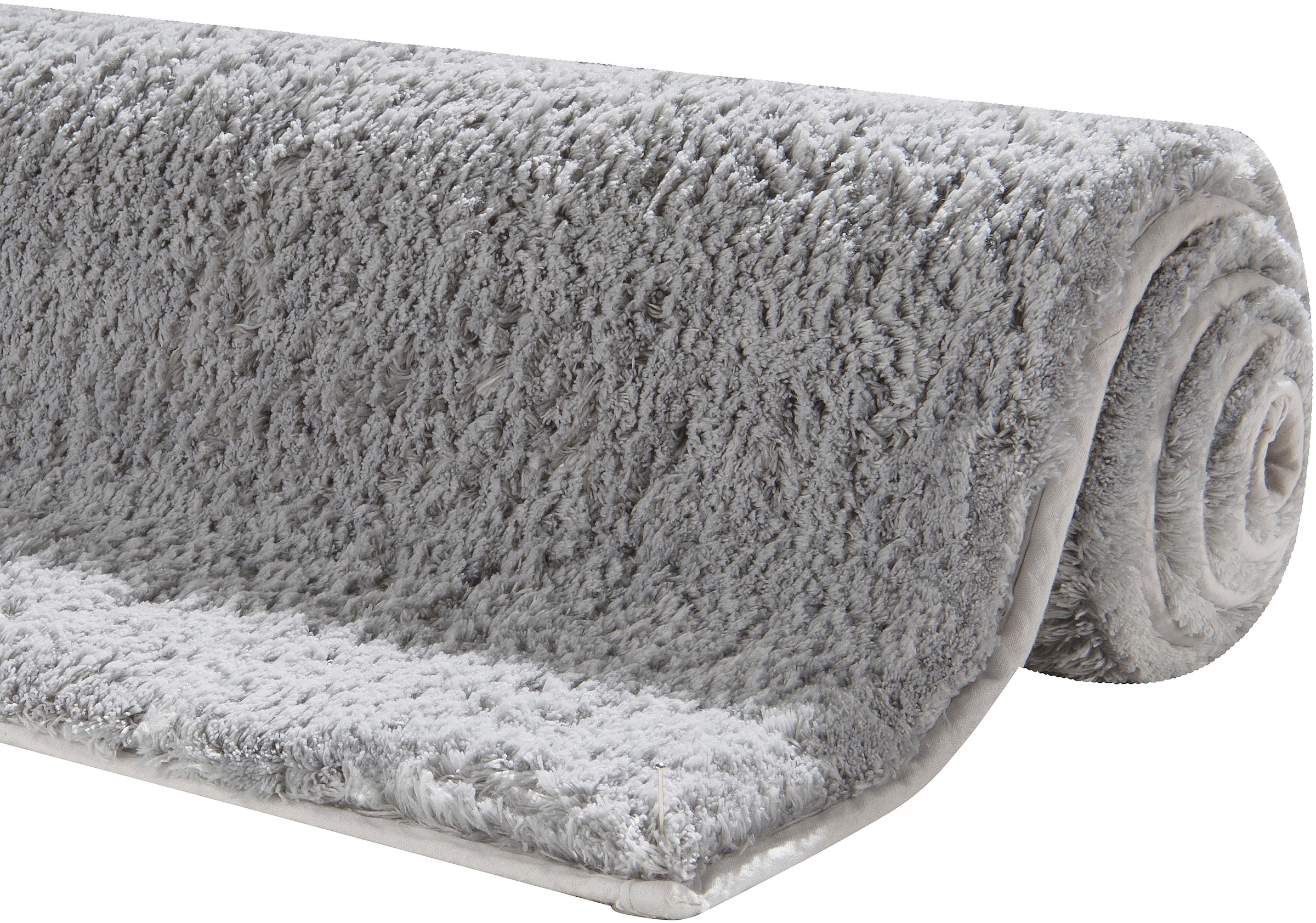 my home Badematte »Jos, Badvorleger, Badezimmer Teppich«, rutschhemmend beschichtet, fussbodenheizungsgeeignet-schnell trocknend, Badematten in Pastell-Farben, Badteppich als 3 teiliges Set erhältlich