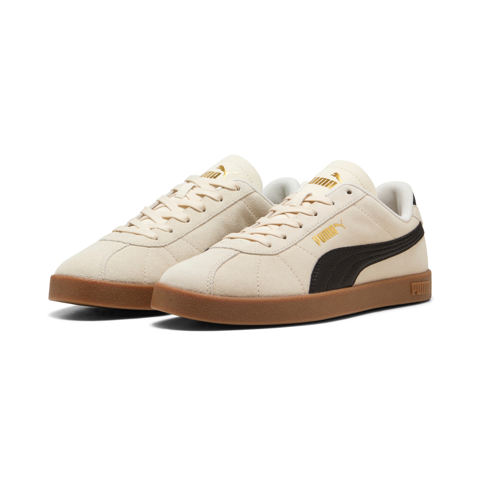 Image of PUMA Sneaker "CLUB II" aus Leder, mit Schnürverschluss, mit profiliertem Laufsohlenprofil