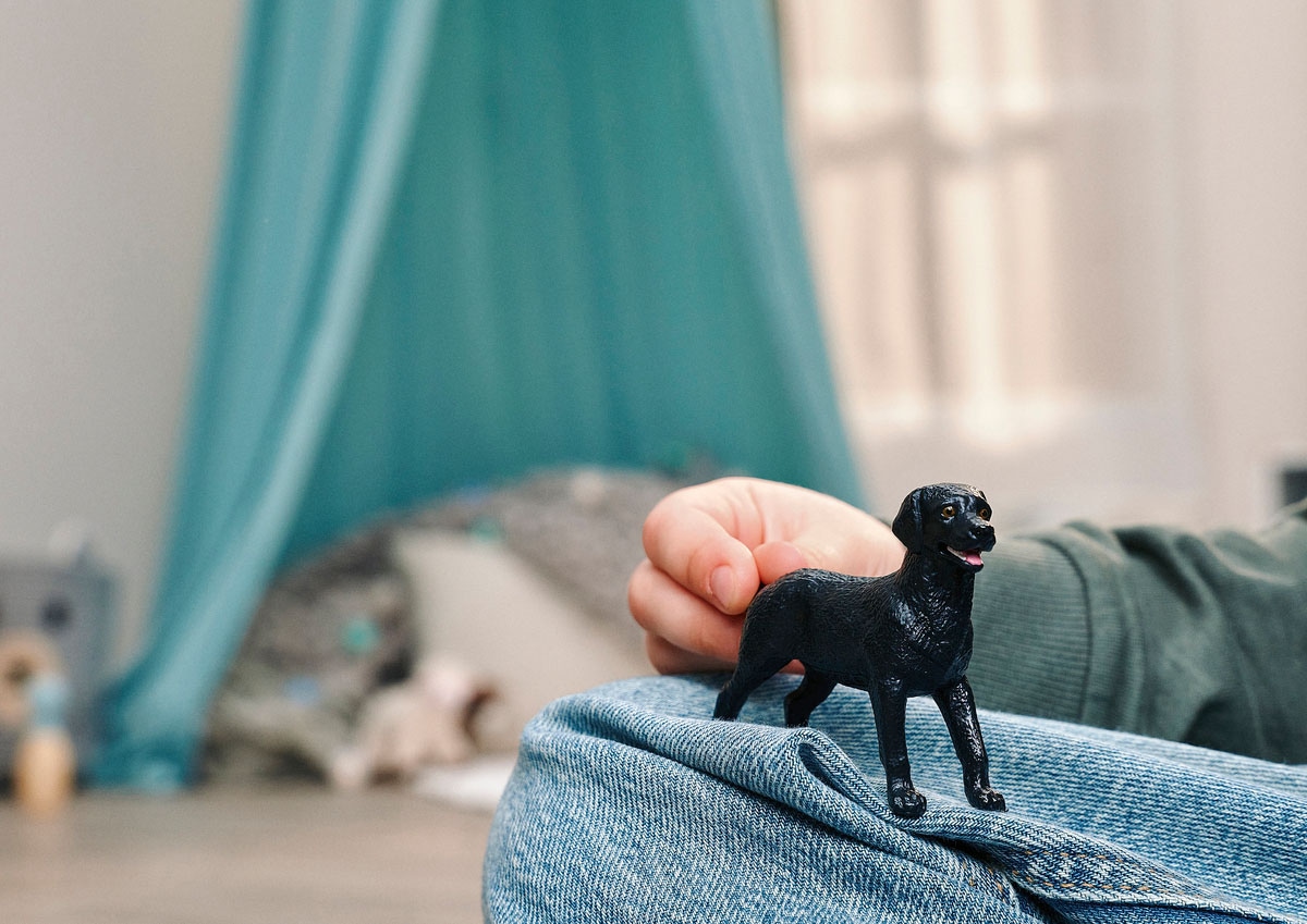 Schleich® Spielfigur »FARM WORLD, Schwarze Labrador Retriever Hündin (14923)«