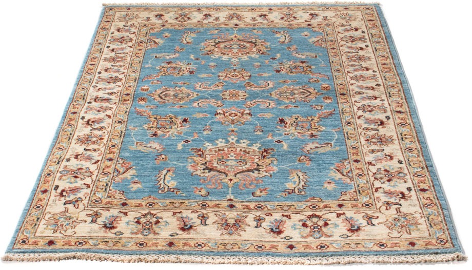 Image of morgenland Orientteppich »Ziegler - 159 x 105 cm - hellblau«, rechteckig, 6 mm Höhe, Wohnzimmer, Handgeknüpft, Einzelstück mit Zertifikat bei Ackermann Versand Schweiz