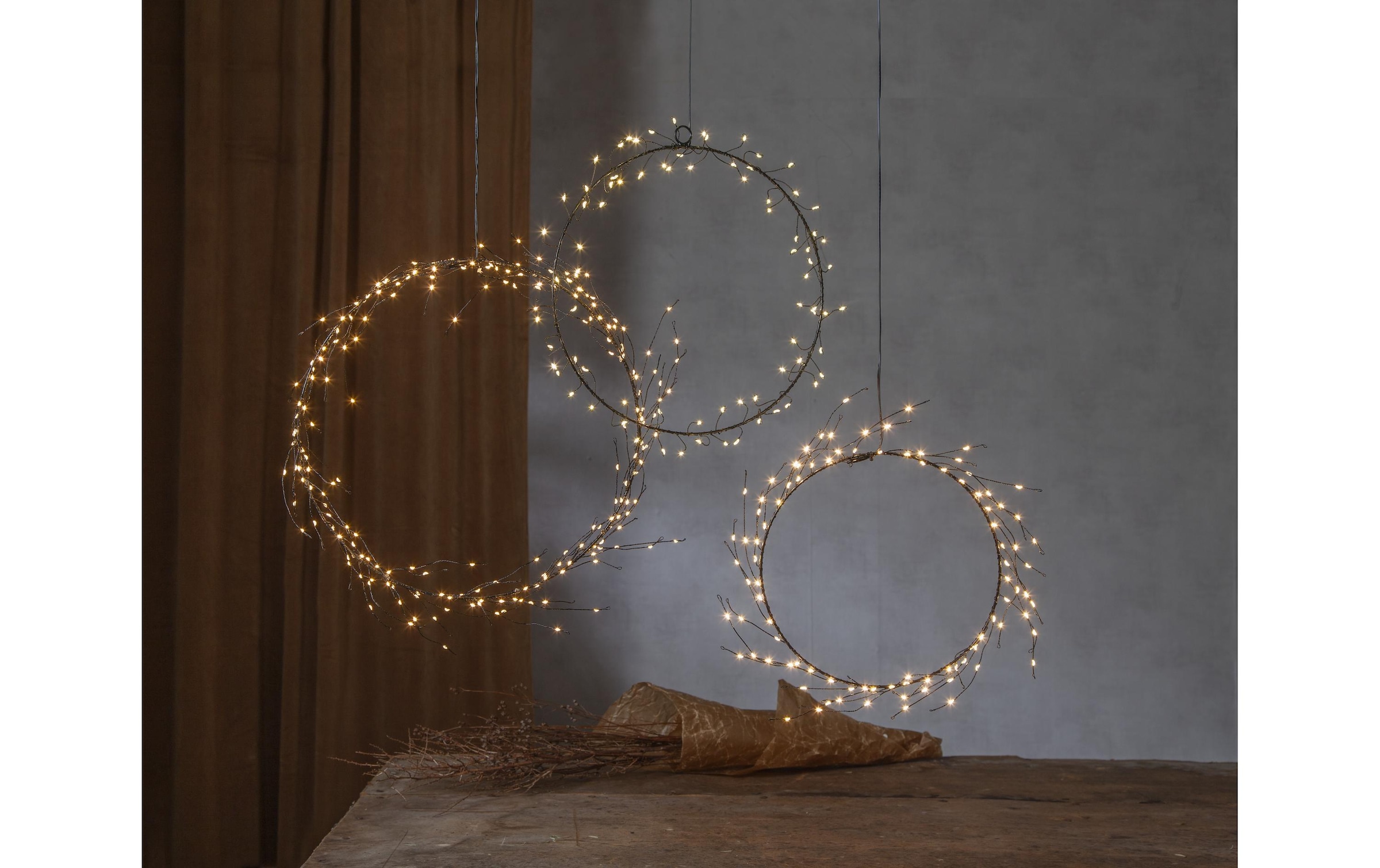   Suspension décorative »LED-Weihnachtskranz«