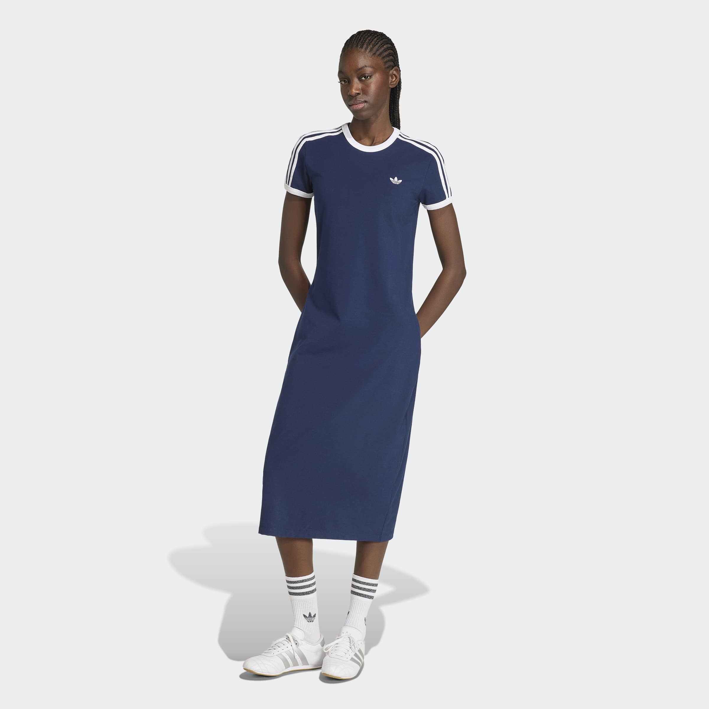 Image of adidas Originals Shirtkleid "3-STREIFEN, SCHMAL"