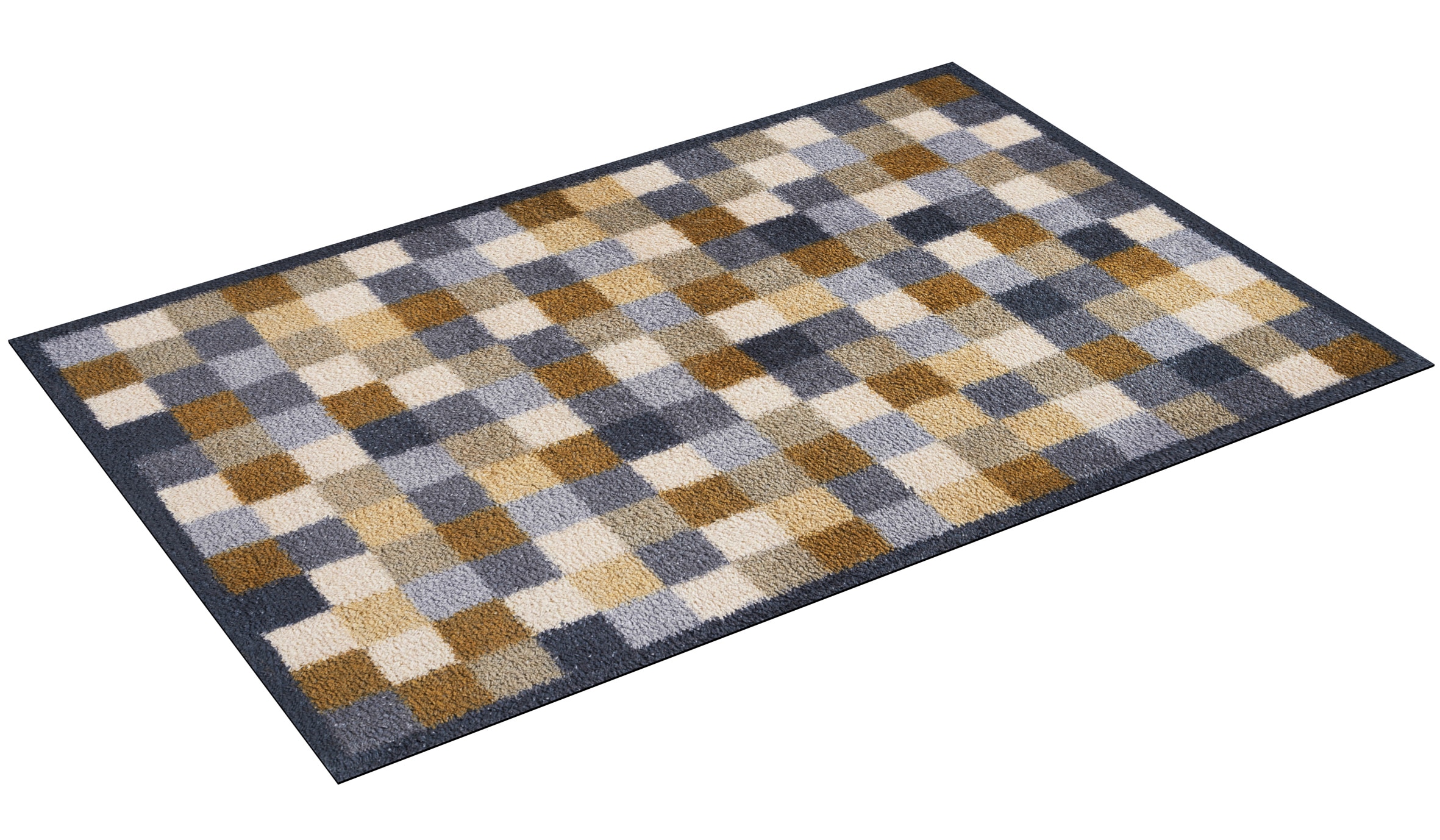 Turtle Mat Fussmatte »und Läufer Neutral Squares« rechteckig 9 mm Höhe