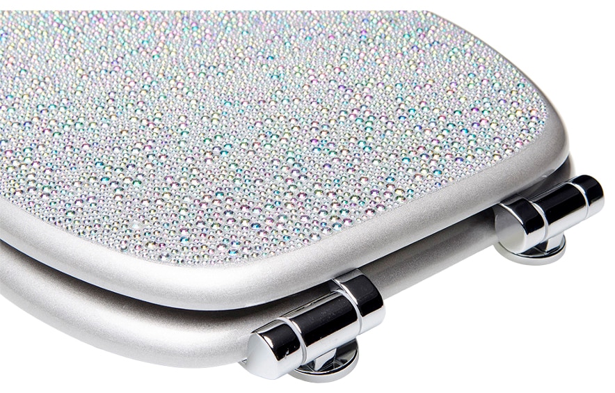 Sanilo WC-Sitz »Crystal Silver«, mit Absenkautomatik