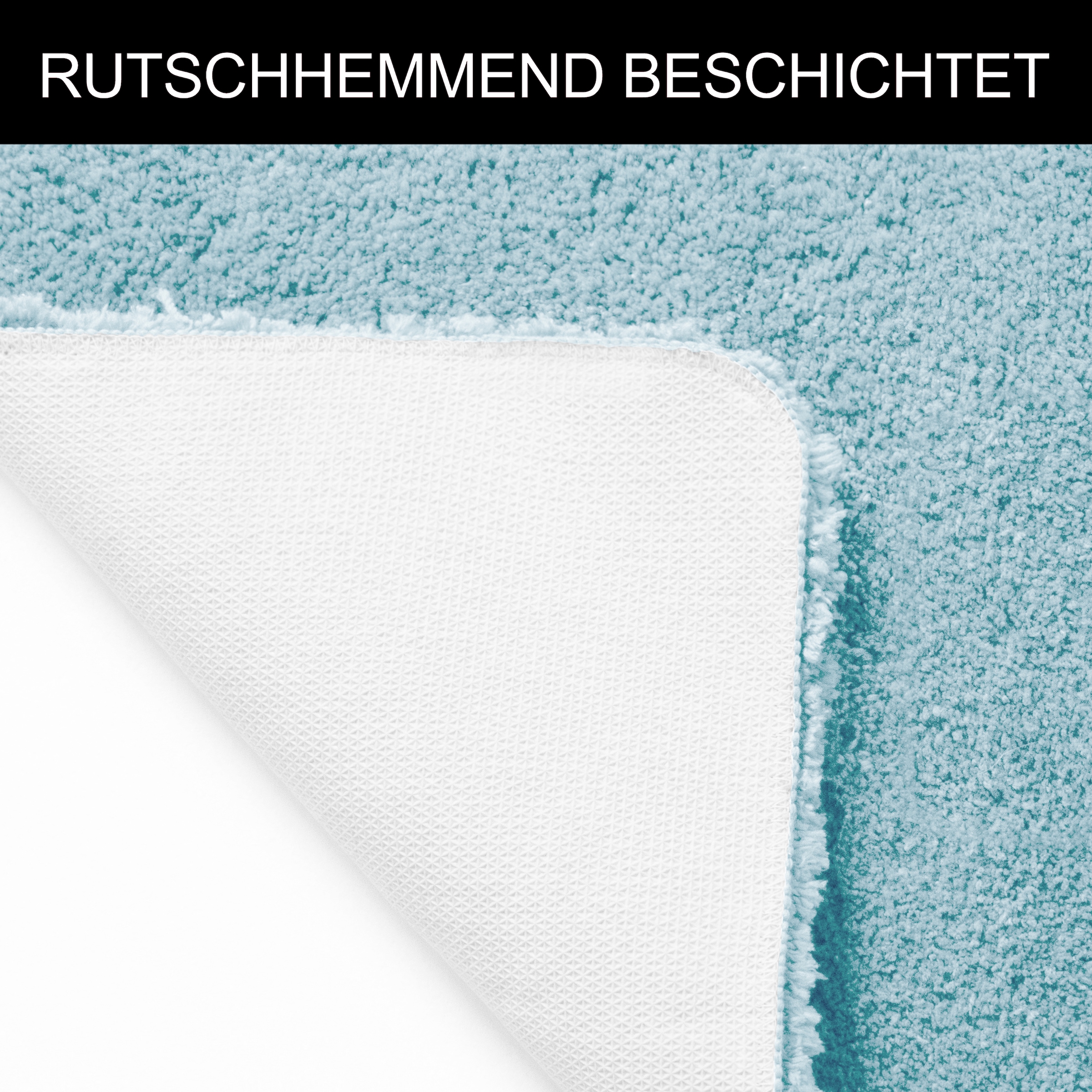 GOODproduct Tapis de bain »Sanremo Standard, Badvorleger, Badezimmer Teppich, sehr weich« Höhe 30 mm revêtement antidérapant Séchage rapide | compatible chauffage au sol tapis de bain uni, rectangulaire, rond & en set de 3 pièces disponible