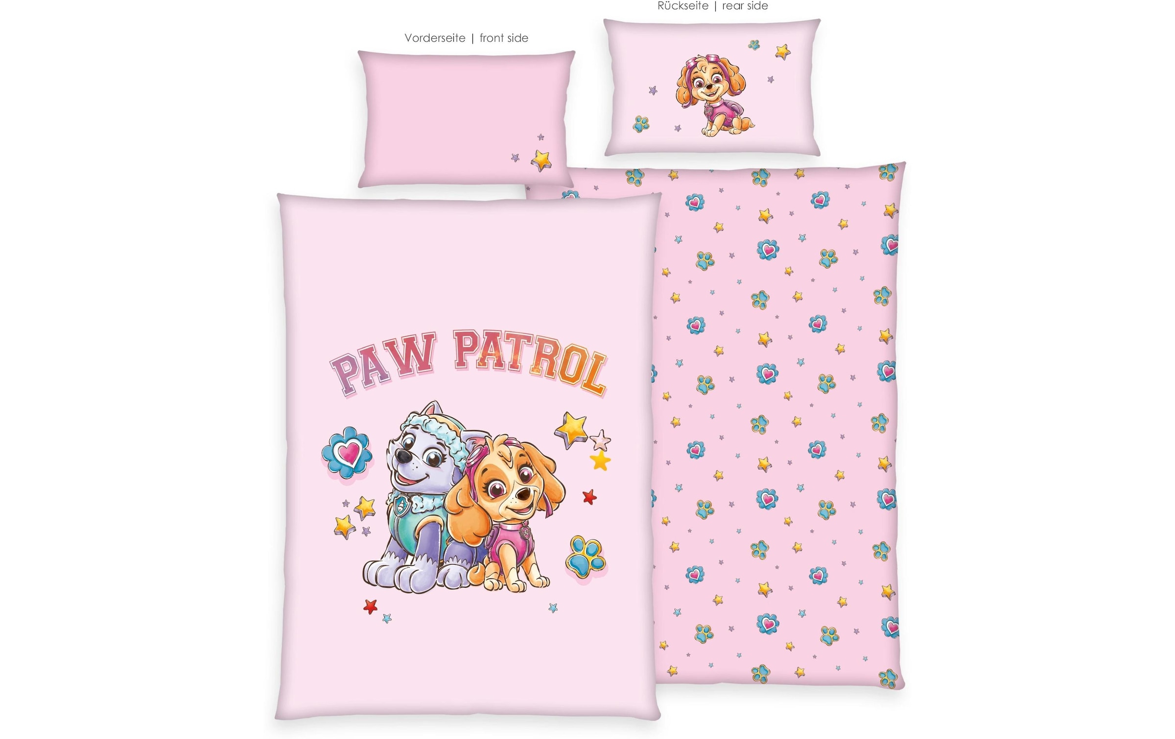 Kinderbettwäsche »Paw Patrol 100 x 135 cm + 40 x 60 cm«