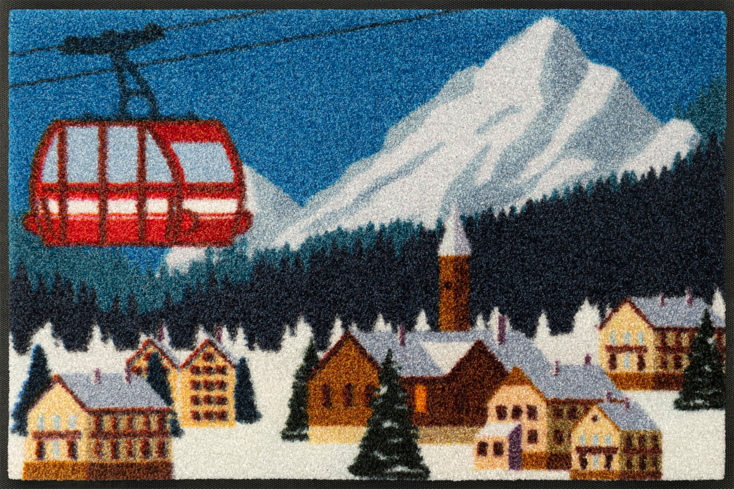 Image of wash+dry by Kleen-Tex Fussmatte "Alpine Mood" rechteckig 7 mm Höhe