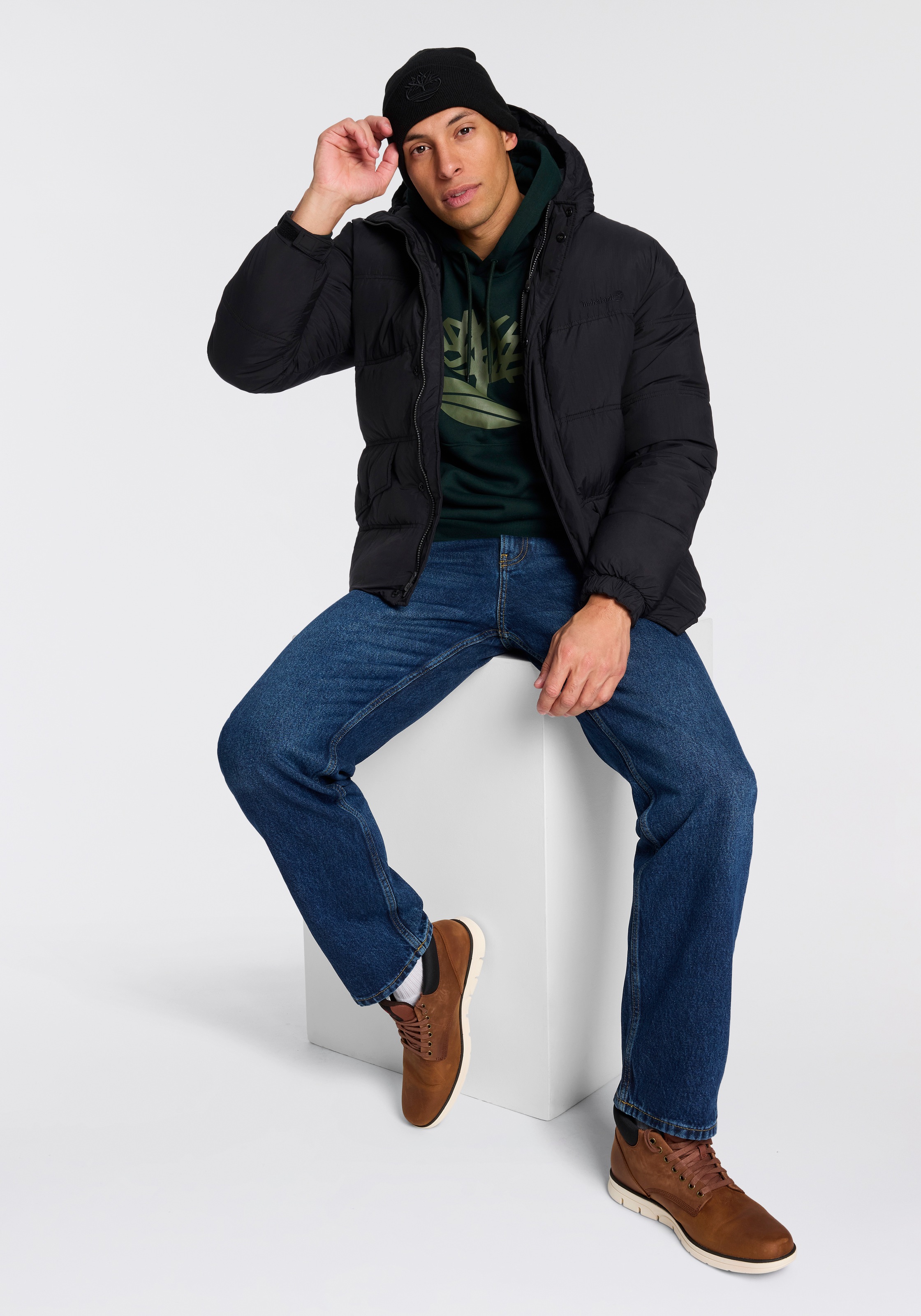 Timberland Veste matelassée »DWR Synthetic Puffer Jacket« avec rembourrage matelassé chaud, en nylon, aussi en grandes tailles