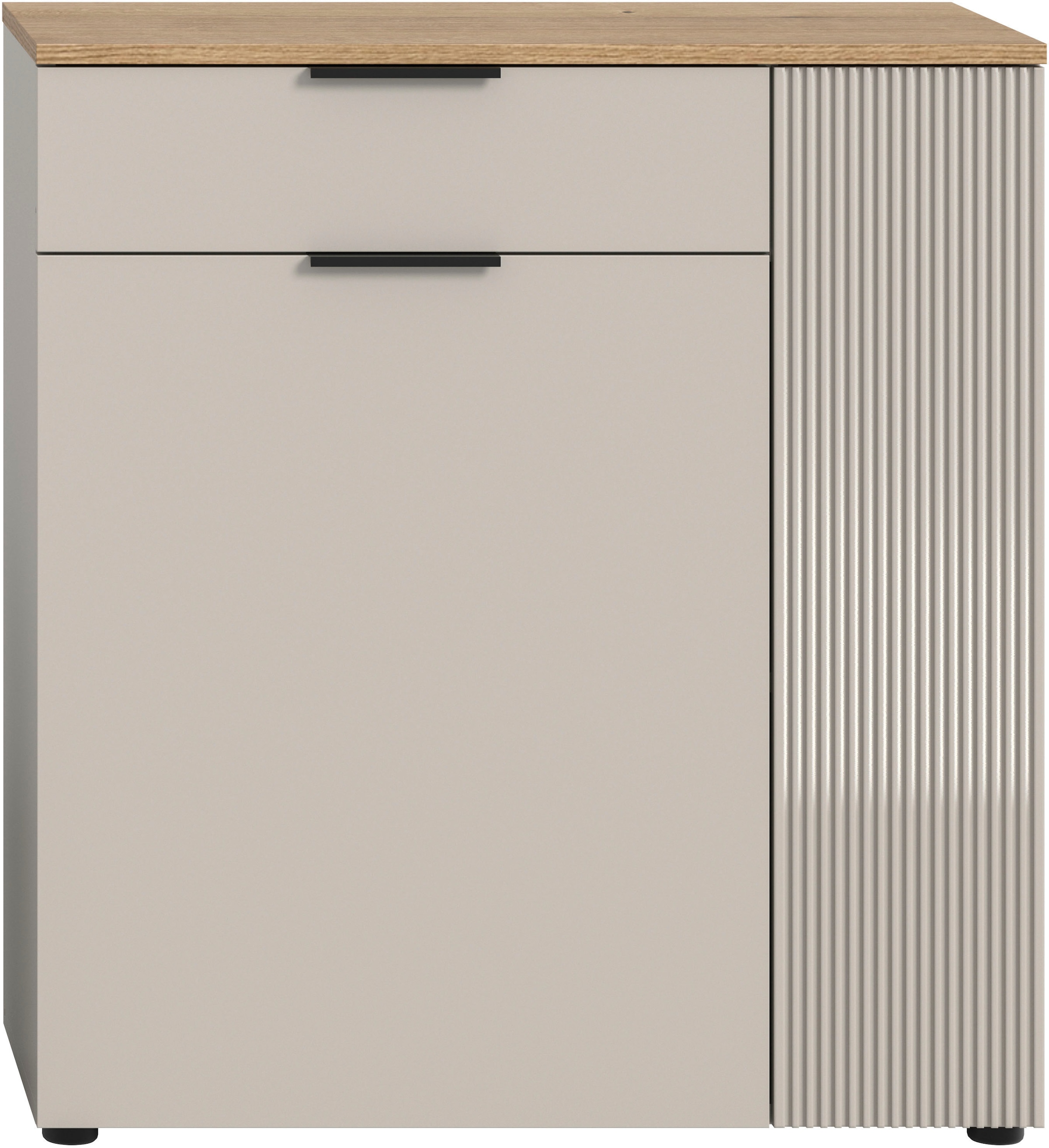 INOSIGN Garderobenschrank »EDIL, Höhe 88cm, 2 Türen, 1 Schubkasten, 3 Fächer« moderne Farbkombination, Platz für ca. 6 Paar Schuhe,  Kommode, Schuhschrank, Schuhkommode, Sideboard, Anrichte