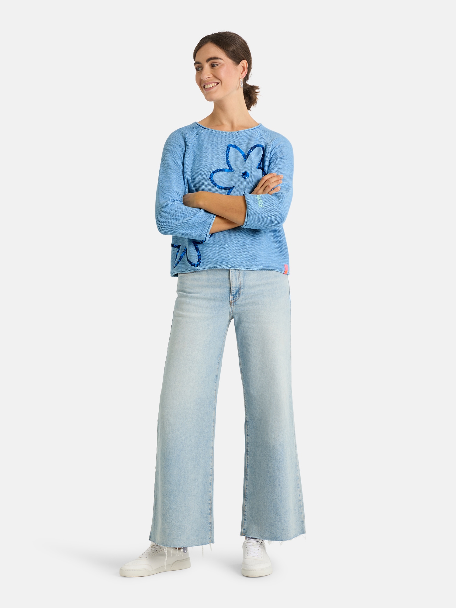 Lieblingsstück Strickpullover »AuriL« mit Pailleten, bestickt