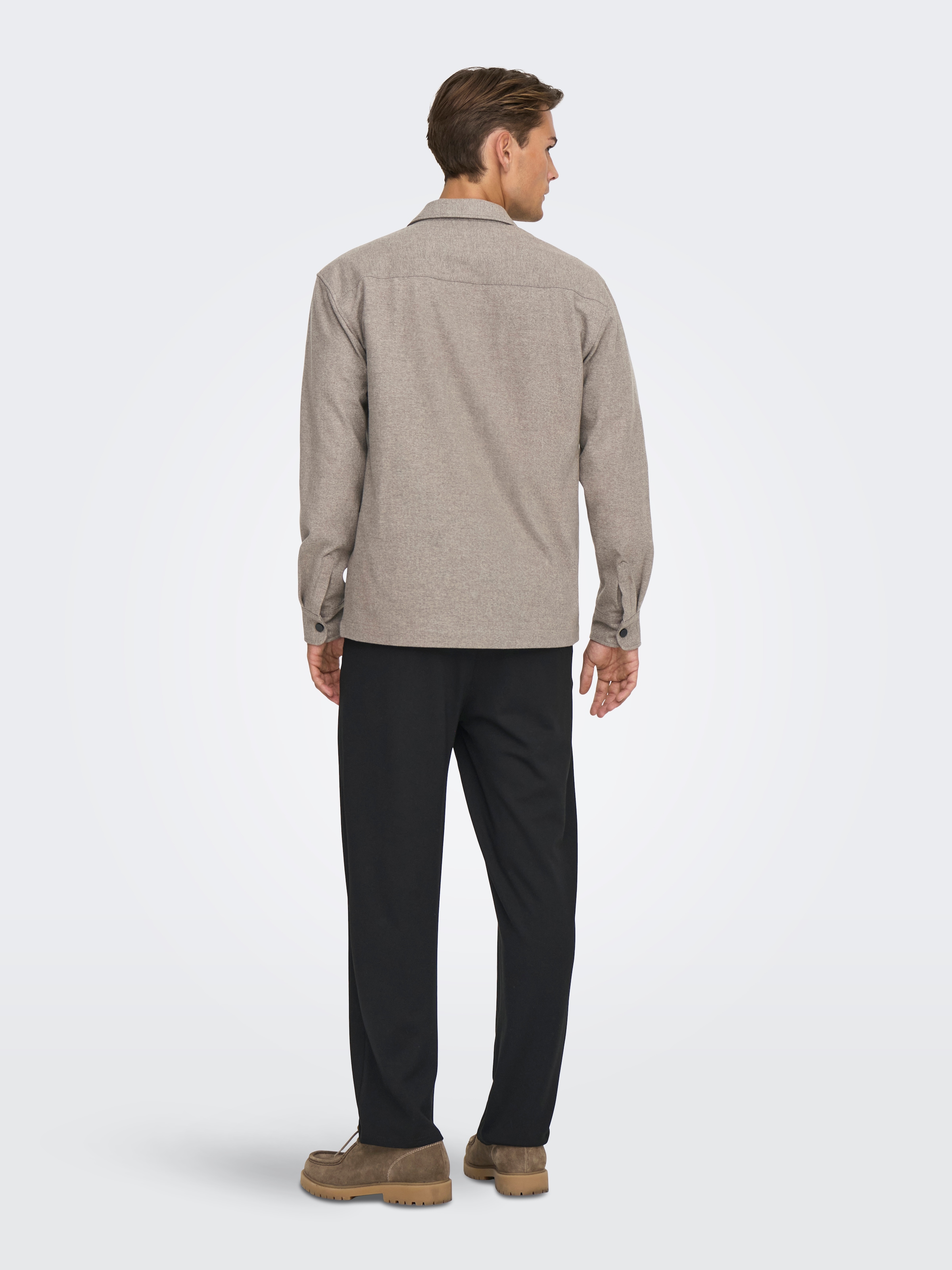 ONLY & SONS Langarmhemd »ONSMARK BRUSHED 0353 OVERSHIRT«