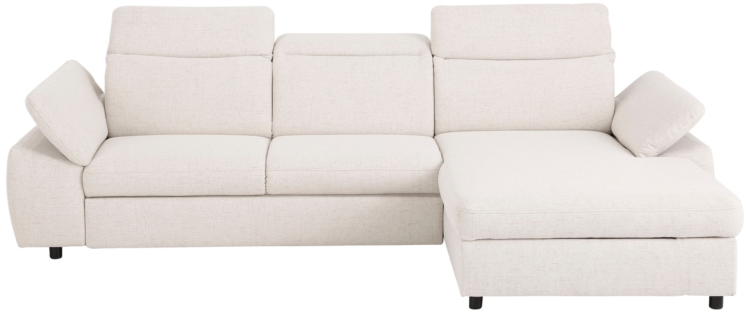 Home affaire Ecksofa »Mauritius L-Form«, mit Kopfteil- und Armlehnverstellung, mit Bettfunktion und Bettkasten